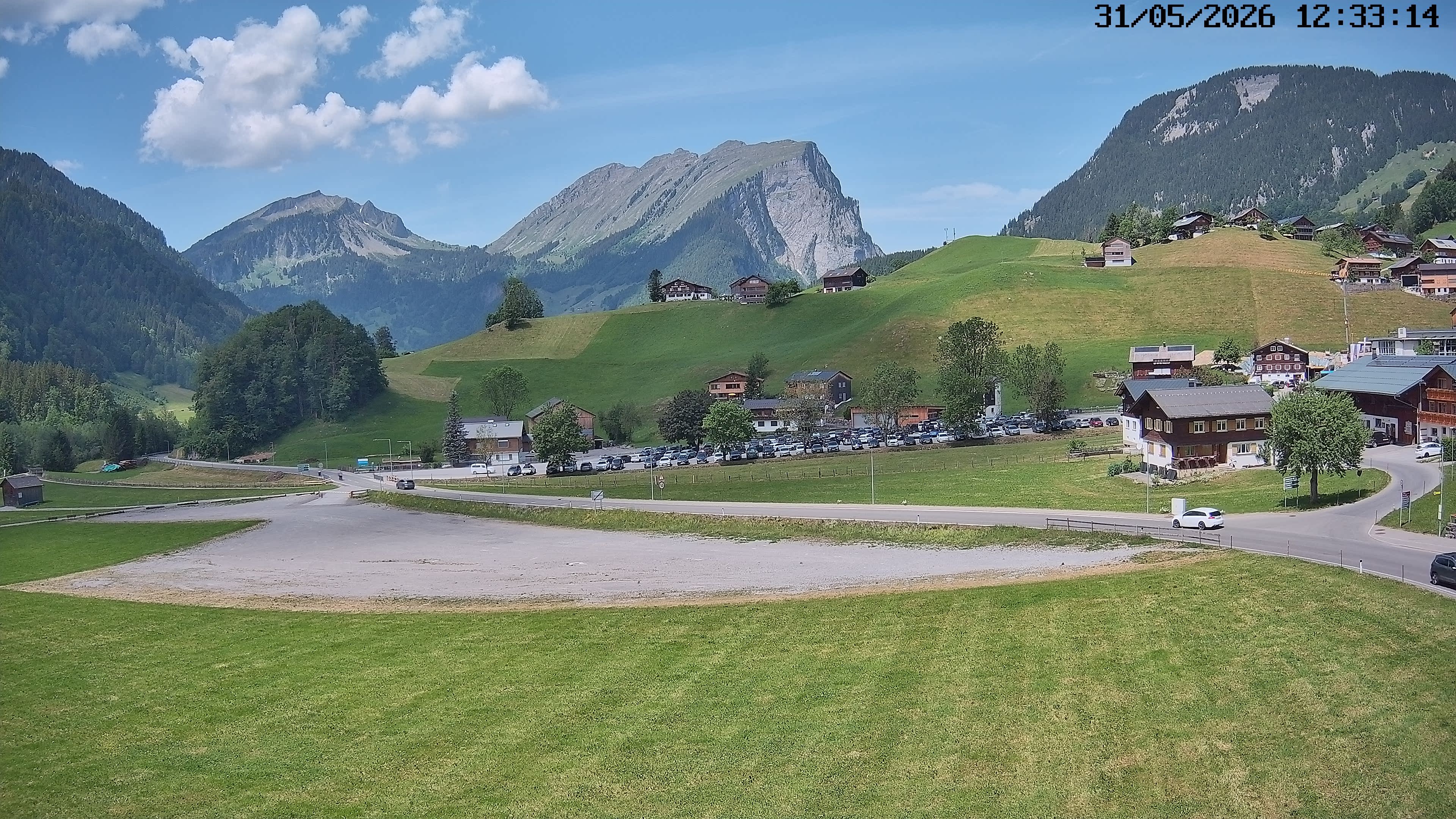 Archiv Foto Webcam Schoppernau: Ausblick Hotel Elisabeth