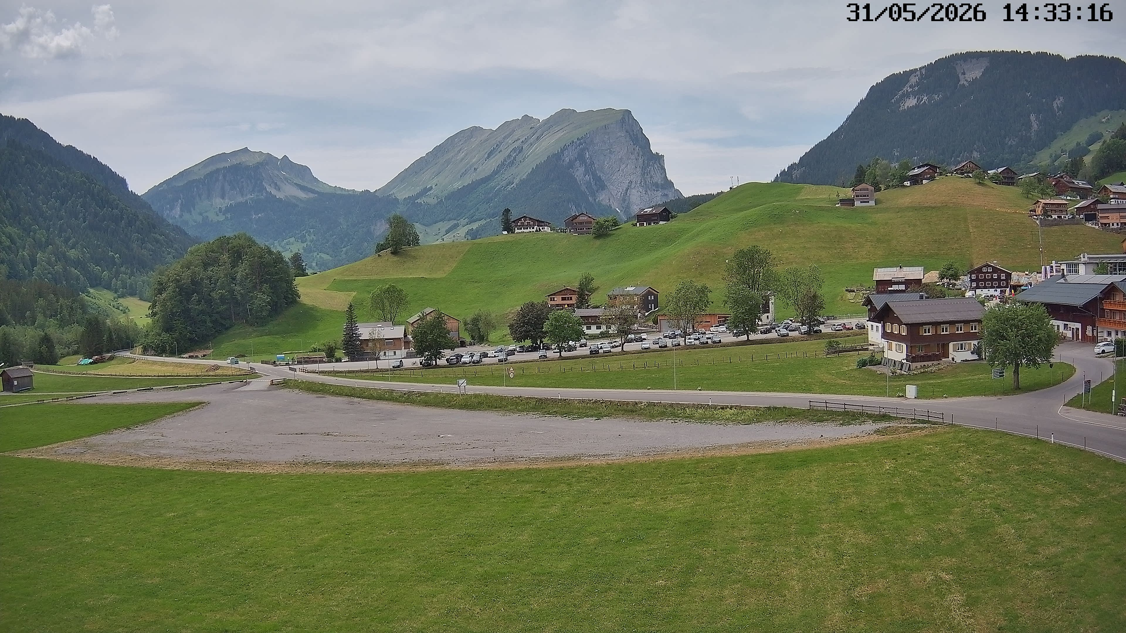 Archiv Foto Webcam Schoppernau: Ausblick Hotel Elisabeth