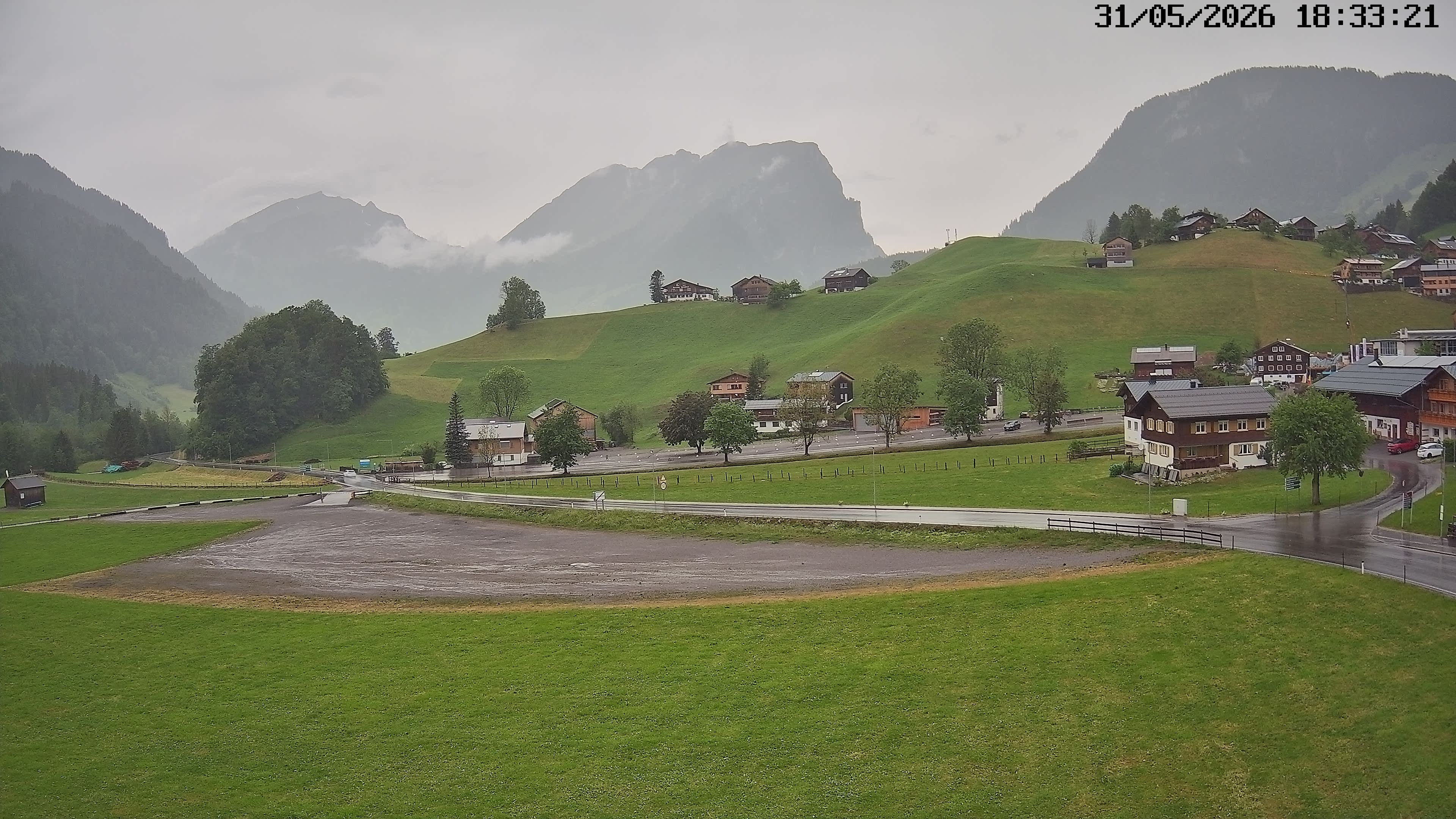 Archiv Foto Webcam Schoppernau: Ausblick Hotel Elisabeth