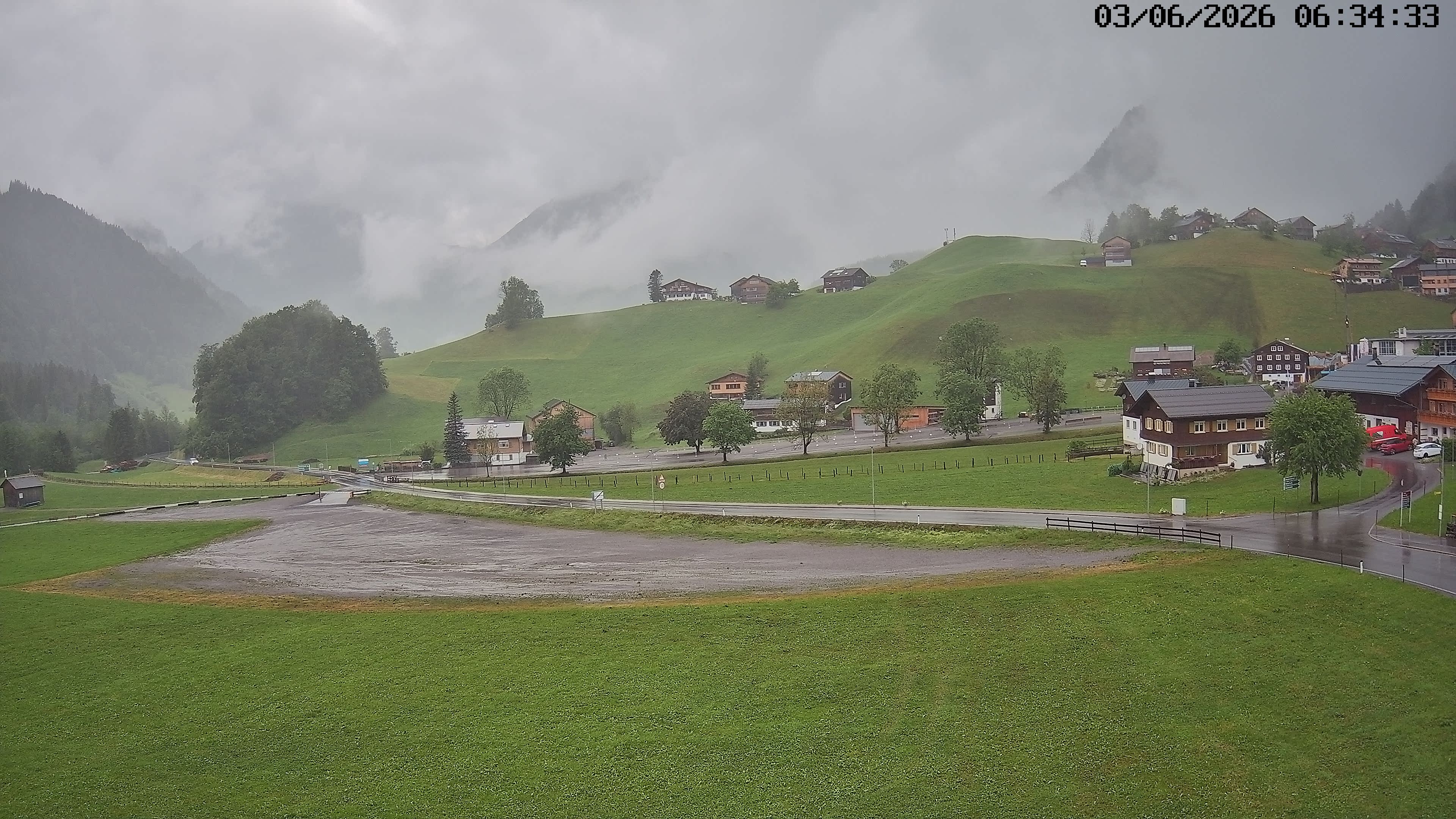 Archiv Foto Webcam Schoppernau: Ausblick Hotel Elisabeth