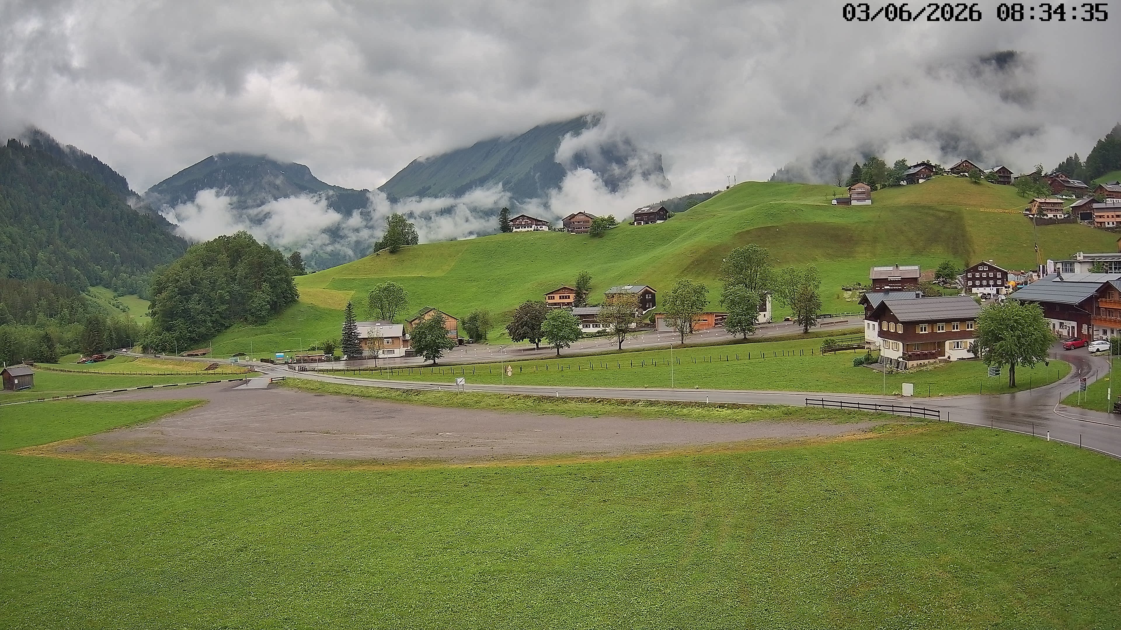 Archiv Foto Webcam Schoppernau: Ausblick Hotel Elisabeth
