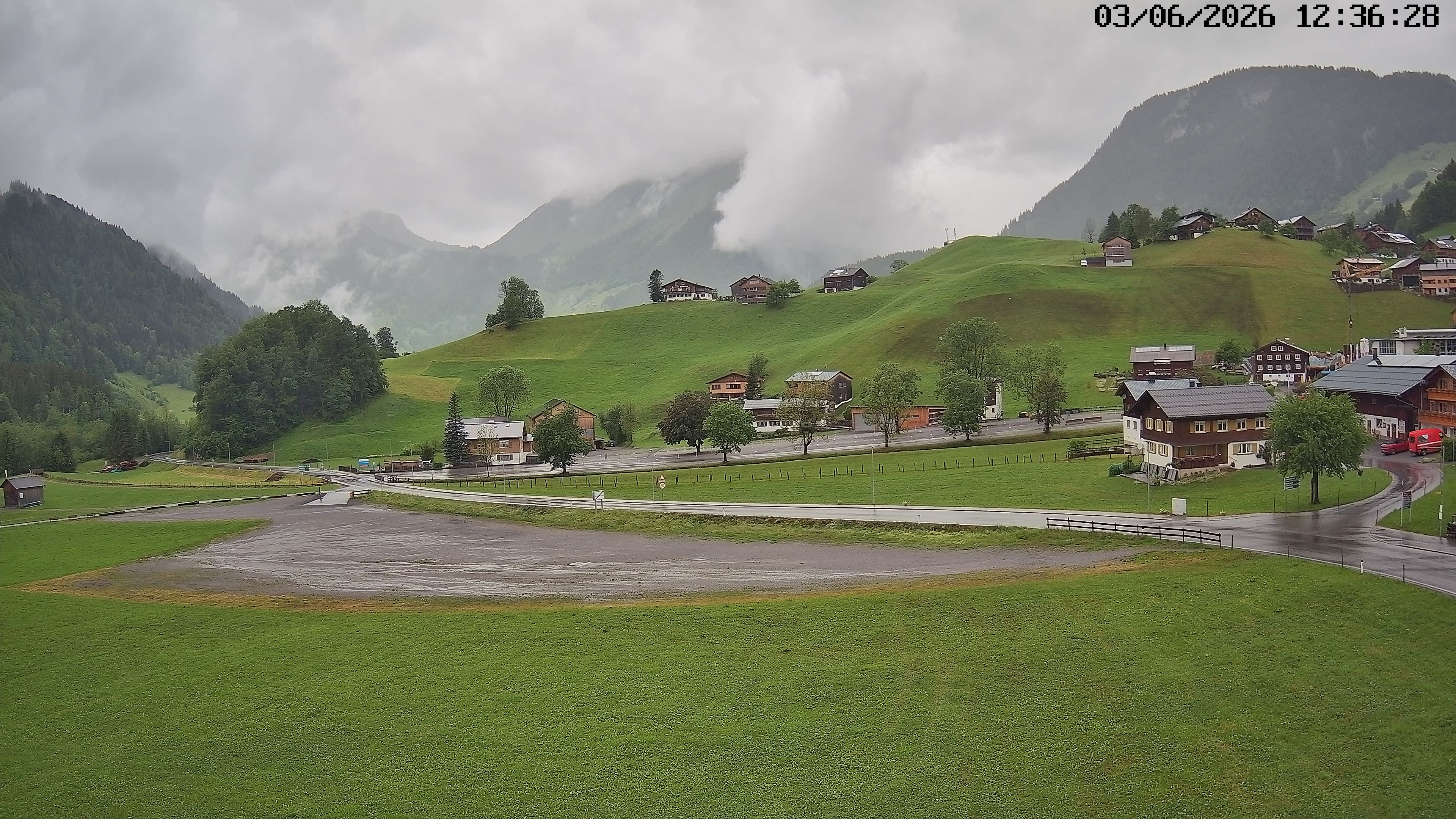 Archiv Foto Webcam Schoppernau: Ausblick Hotel Elisabeth