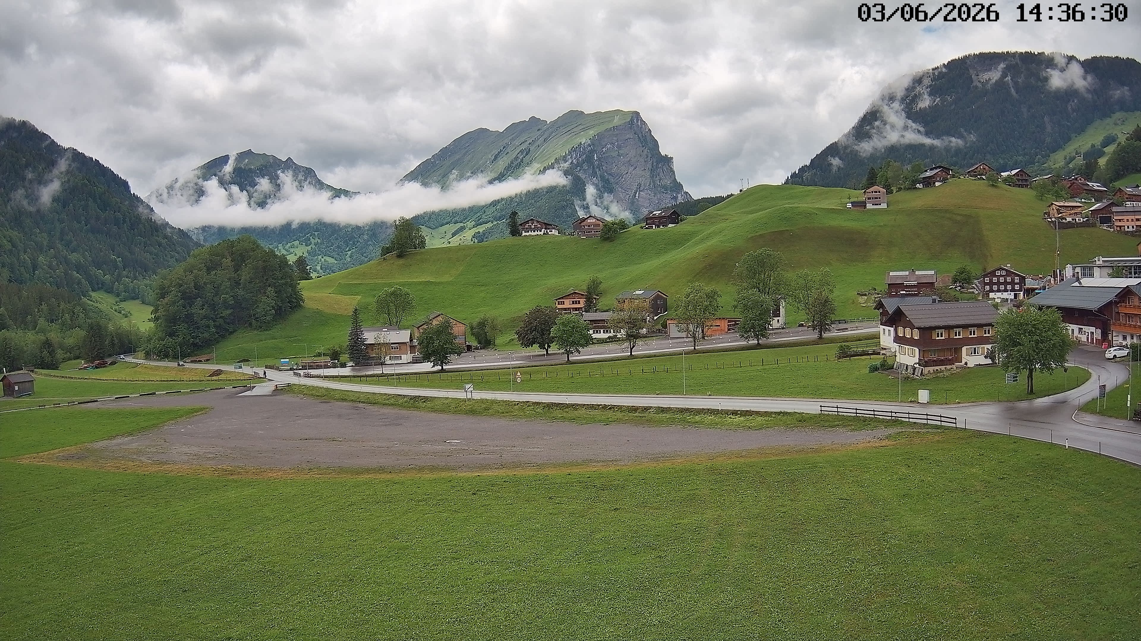 Archiv Foto Webcam Schoppernau: Ausblick Hotel Elisabeth