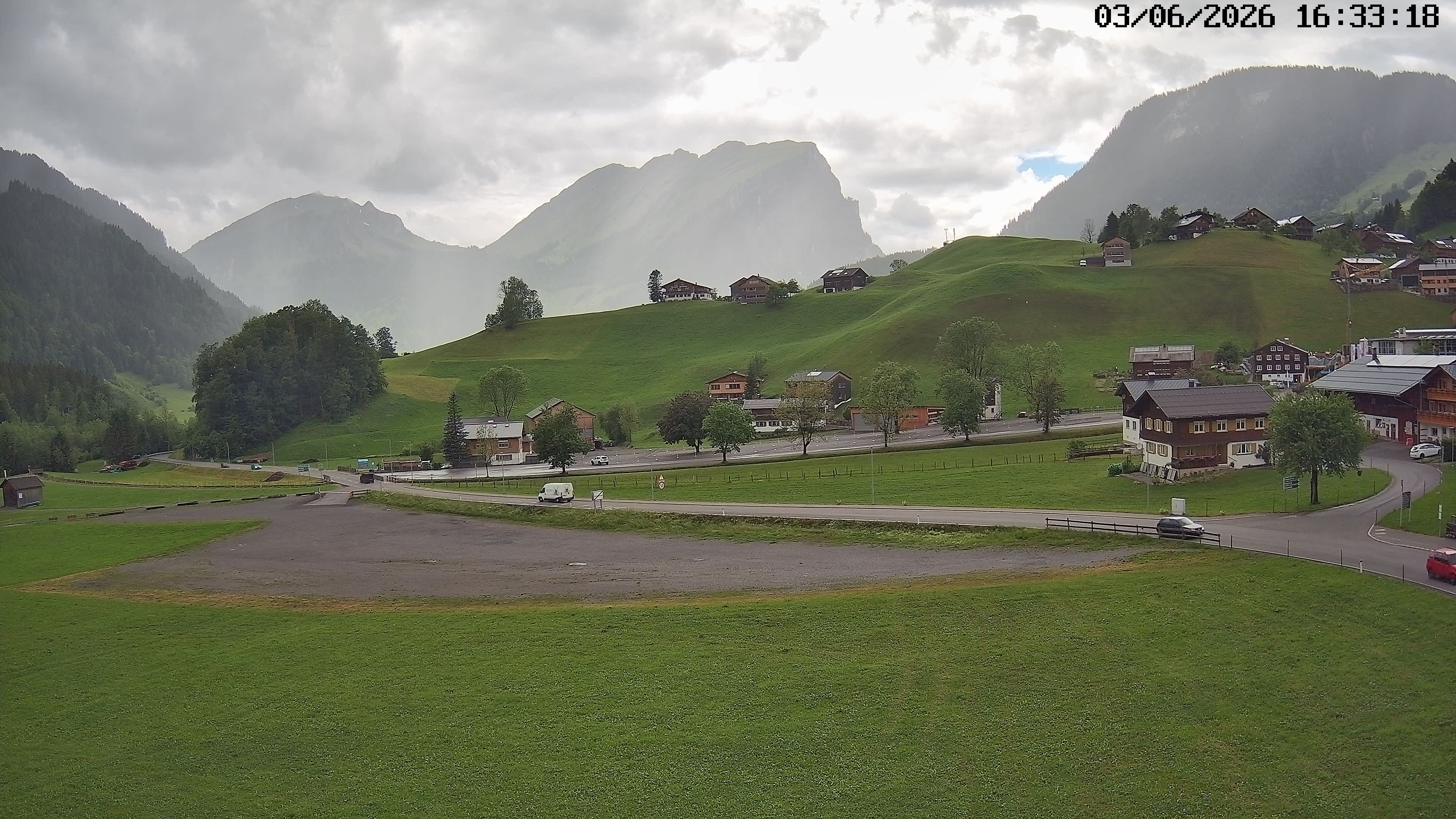 Archiv Foto Webcam Schoppernau: Ausblick Hotel Elisabeth