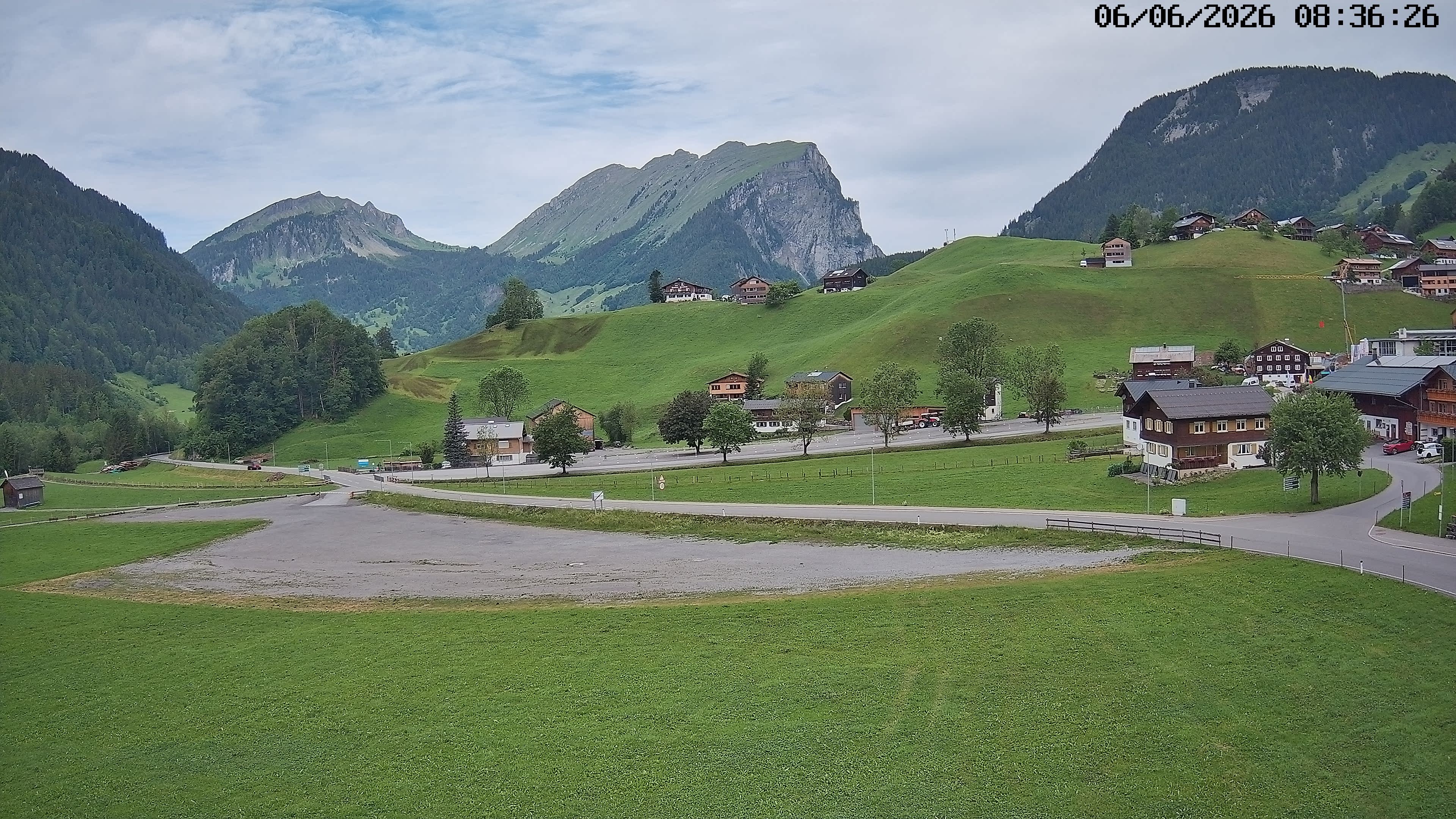 Archiv Foto Webcam Schoppernau: Ausblick Hotel Elisabeth