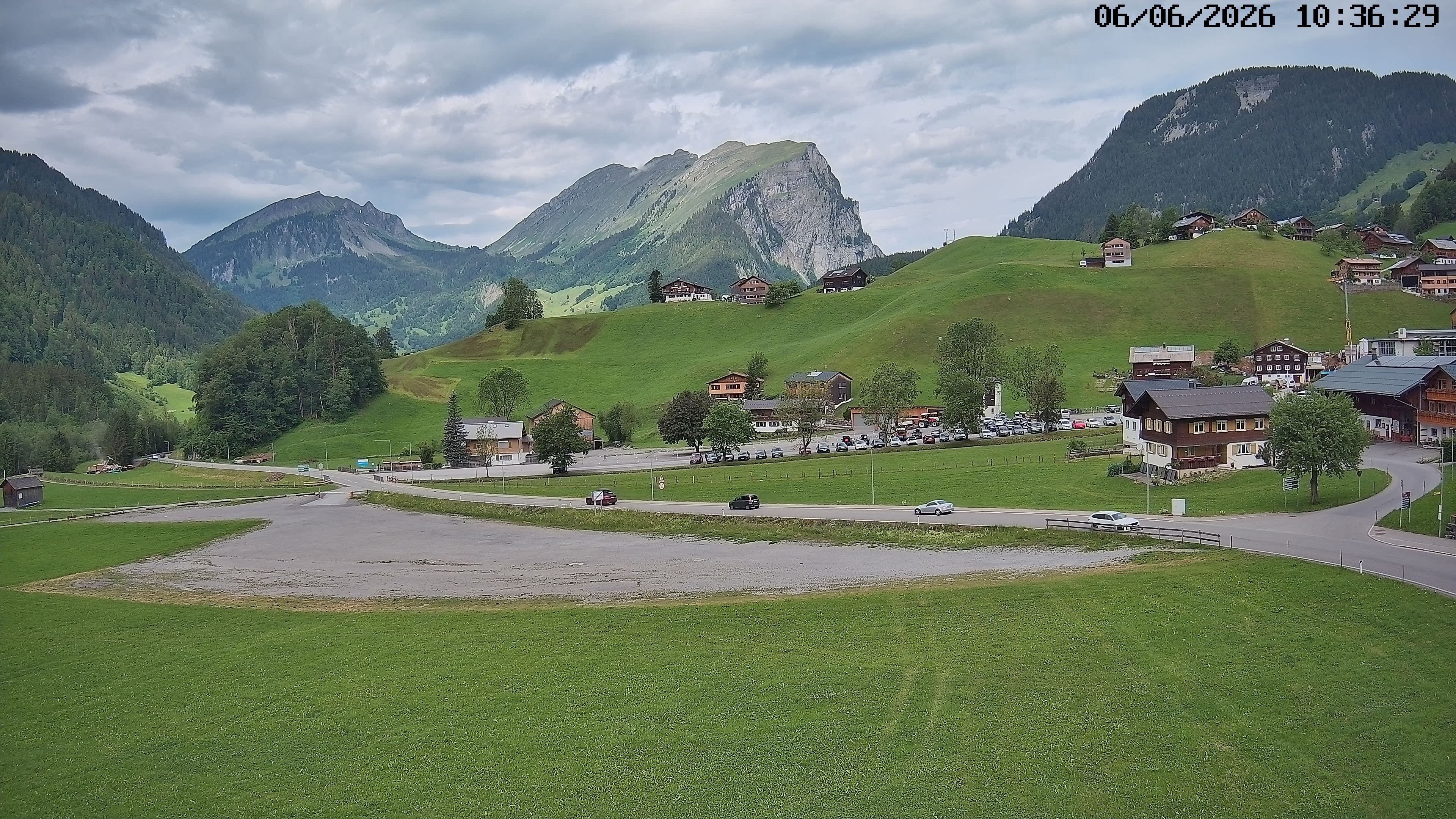 Archiv Foto Webcam Schoppernau: Ausblick Hotel Elisabeth