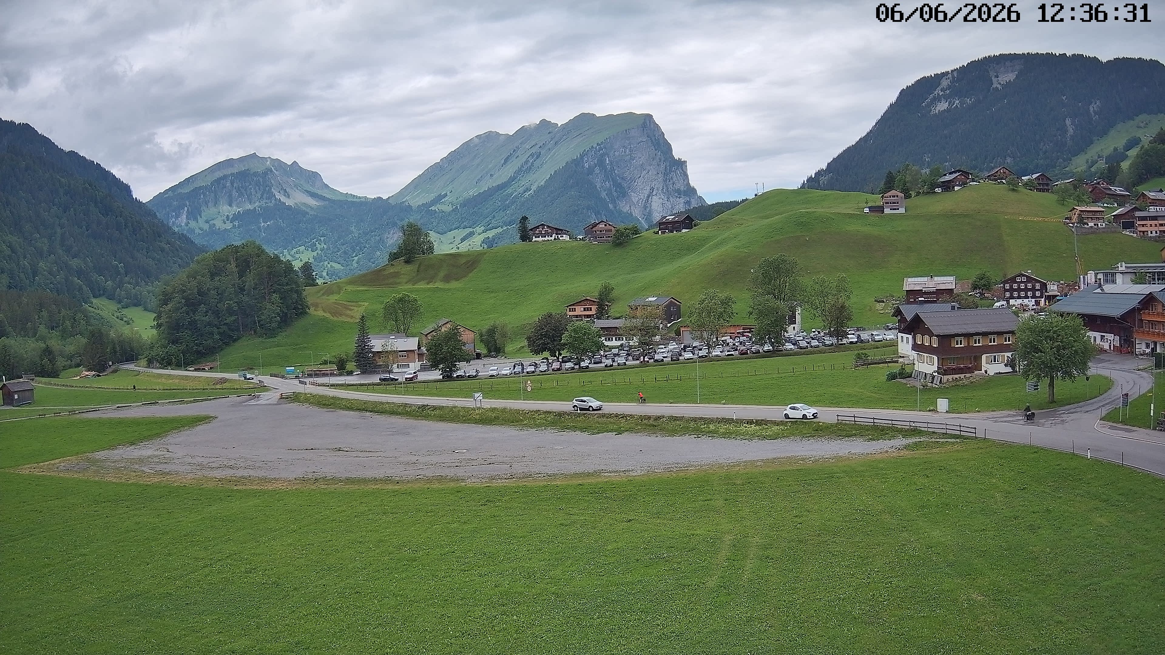 Archiv Foto Webcam Schoppernau: Ausblick Hotel Elisabeth
