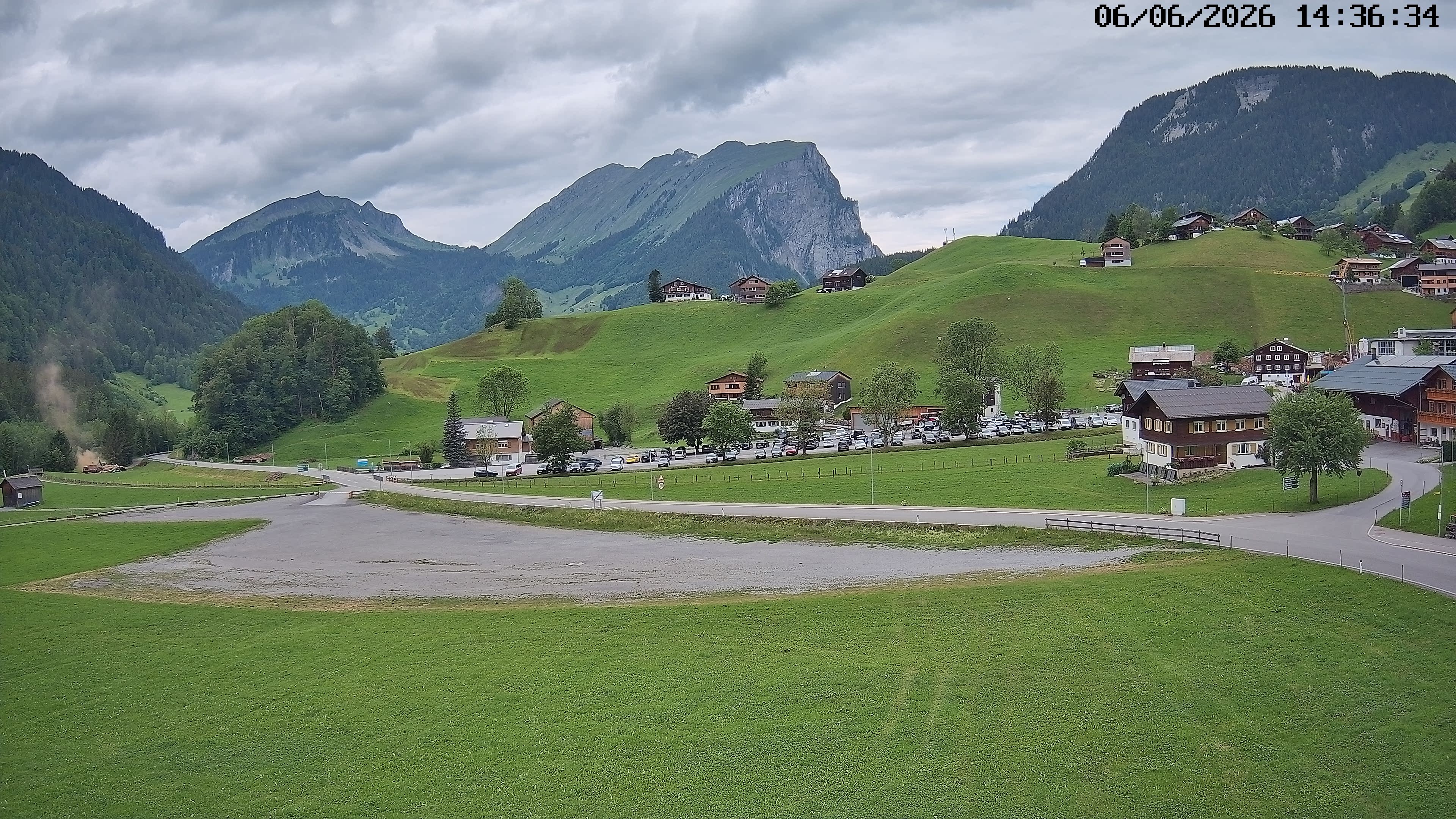 Archiv Foto Webcam Schoppernau: Ausblick Hotel Elisabeth