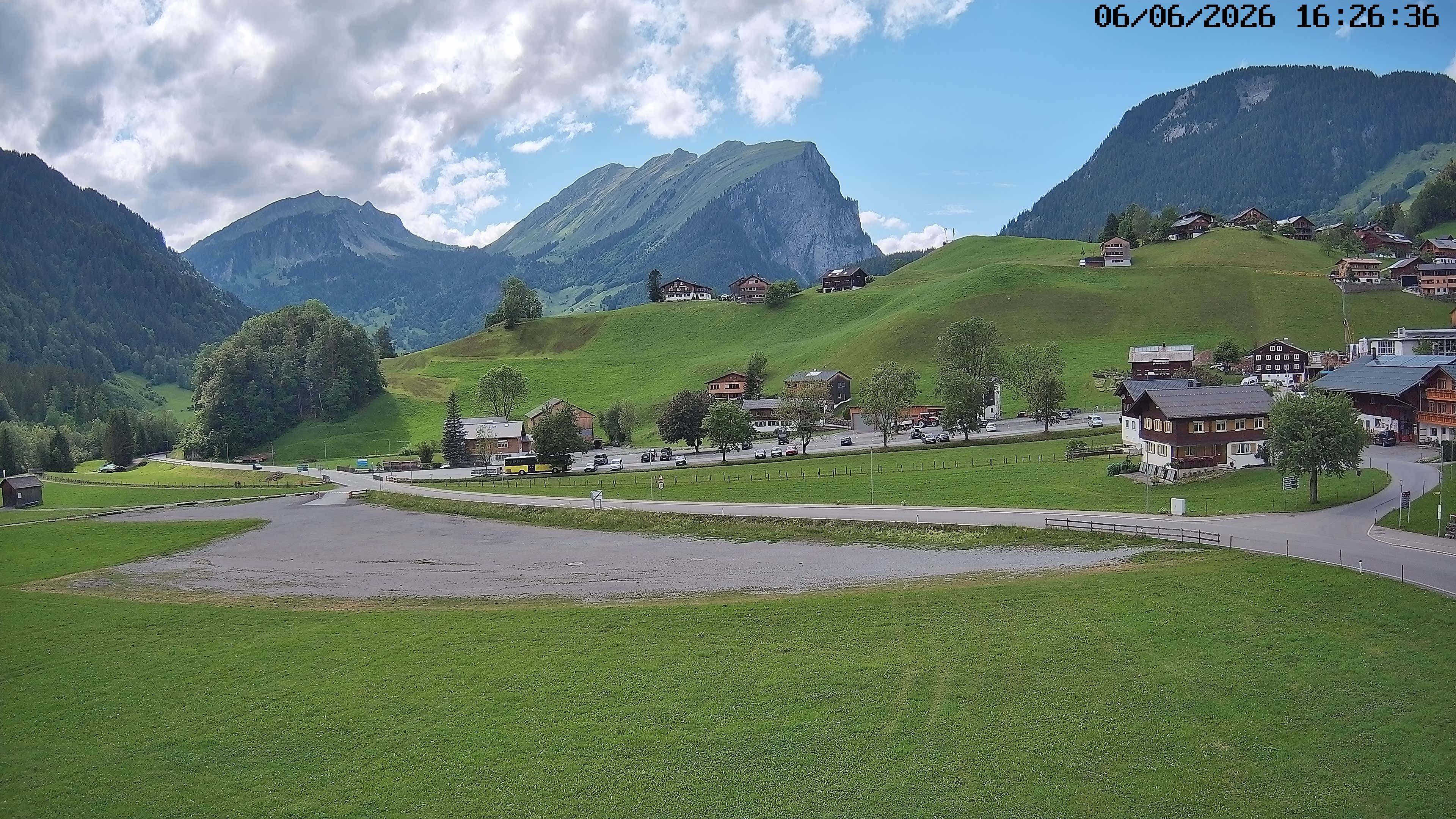 Archiv Foto Webcam Schoppernau: Ausblick Hotel Elisabeth