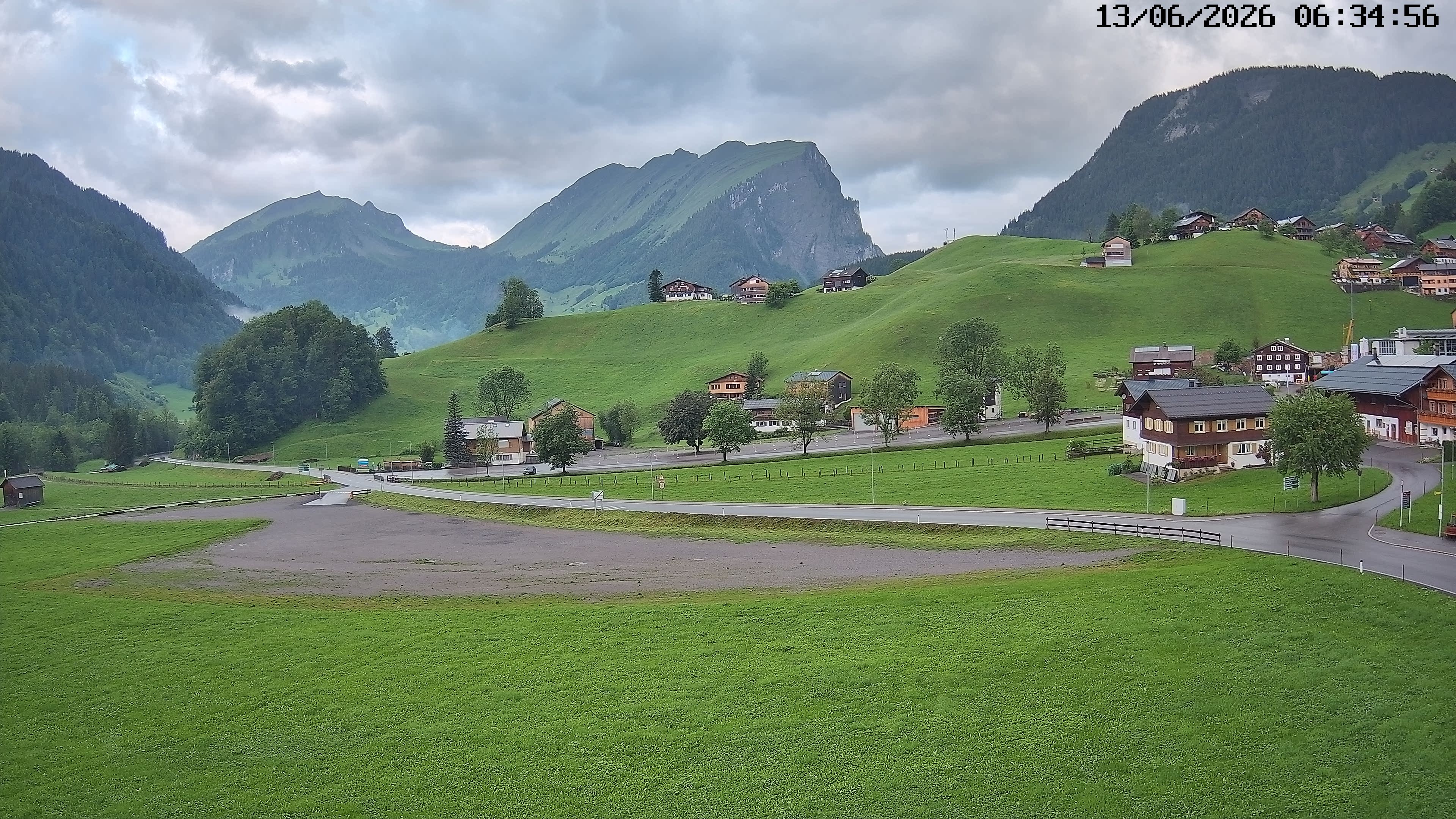 Archiv Foto Webcam Schoppernau: Ausblick Hotel Elisabeth