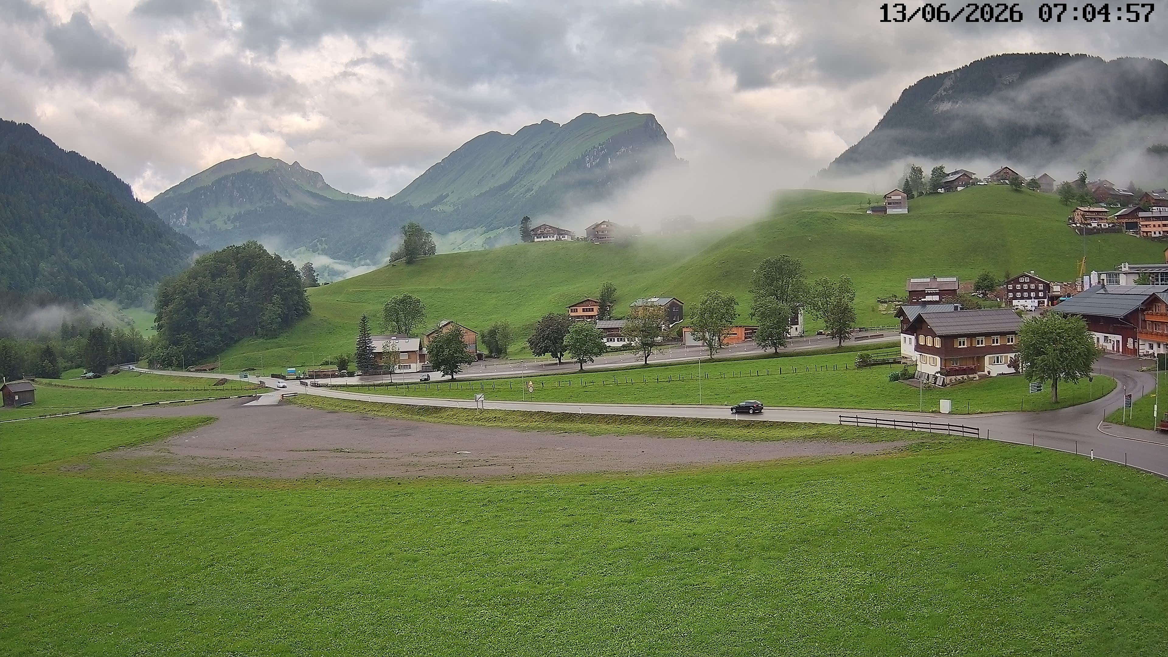 Archiv Foto Webcam Schoppernau: Ausblick Hotel Elisabeth