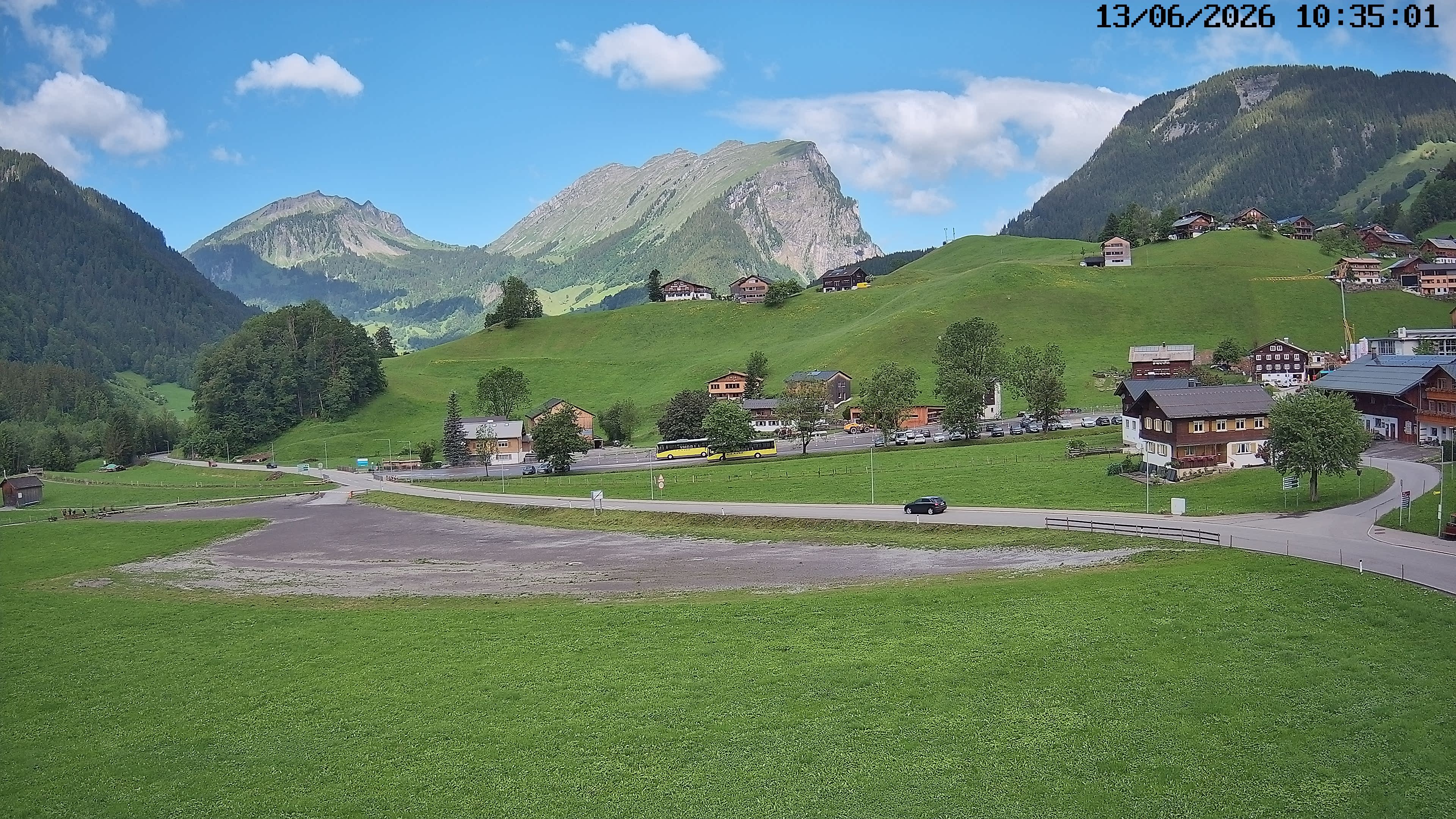 Archiv Foto Webcam Schoppernau: Ausblick Hotel Elisabeth