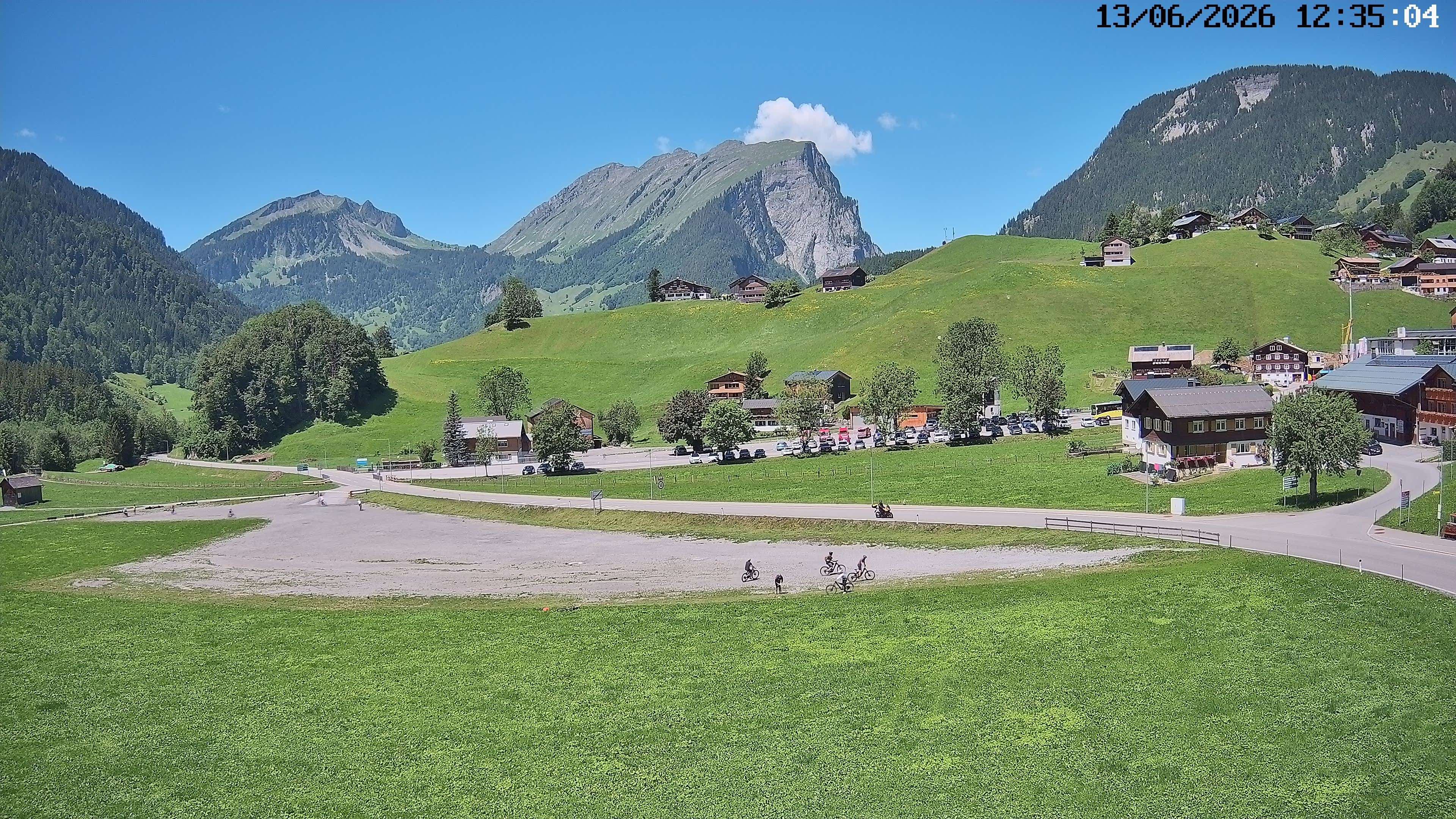 Archiv Foto Webcam Schoppernau: Ausblick Hotel Elisabeth