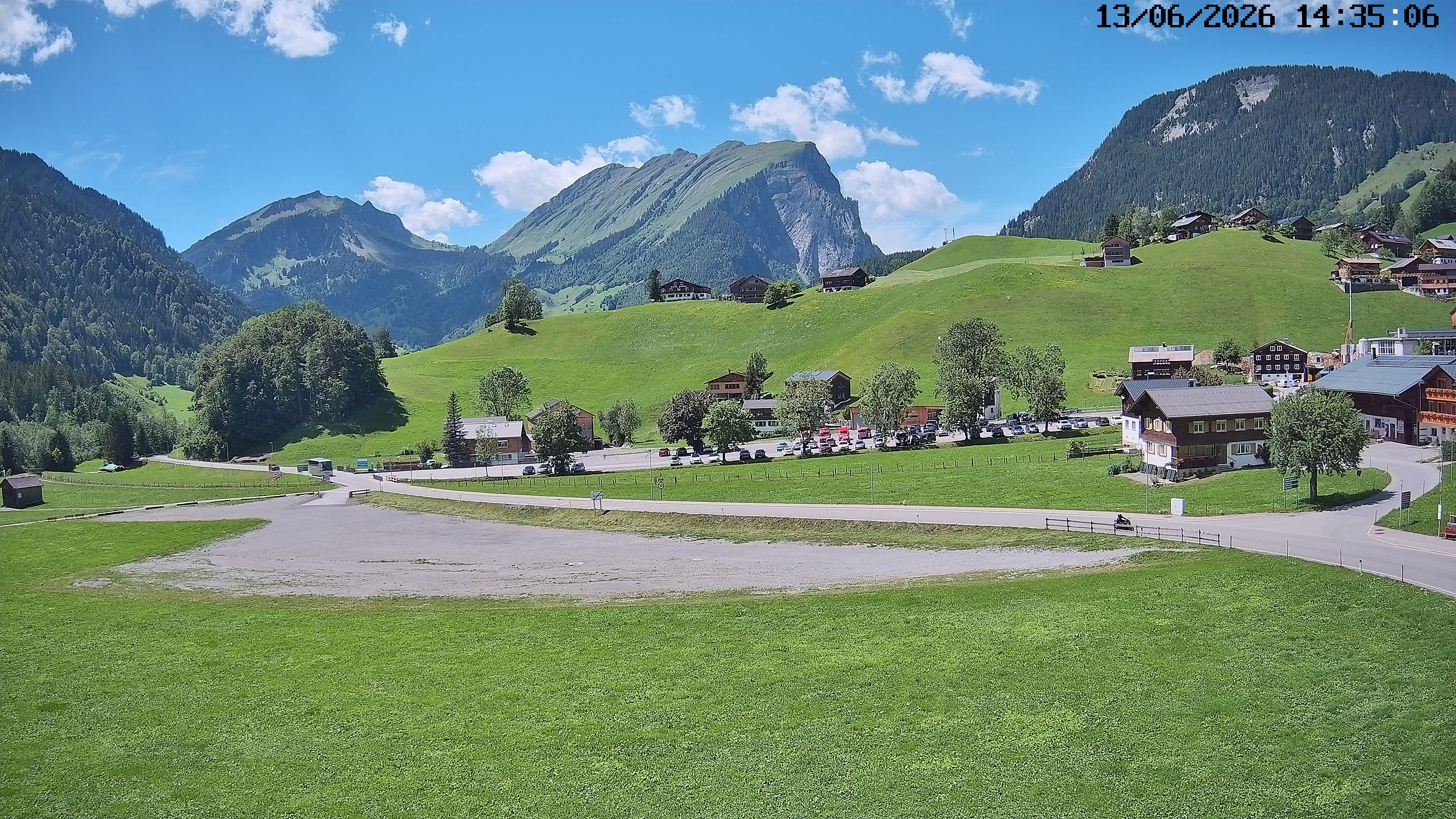 Archiv Foto Webcam Schoppernau: Ausblick Hotel Elisabeth