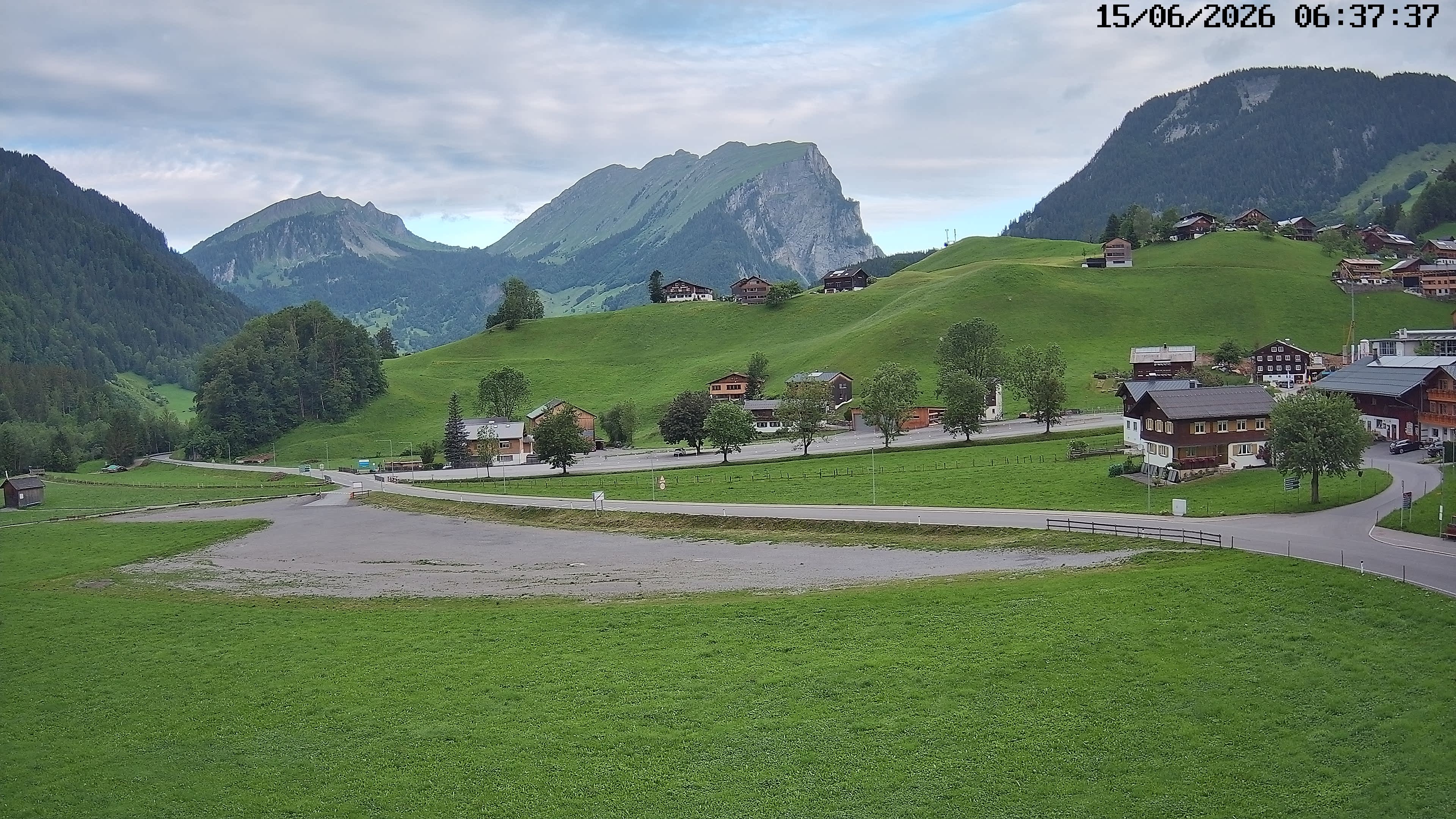 Archiv Foto Webcam Schoppernau: Ausblick Hotel Elisabeth