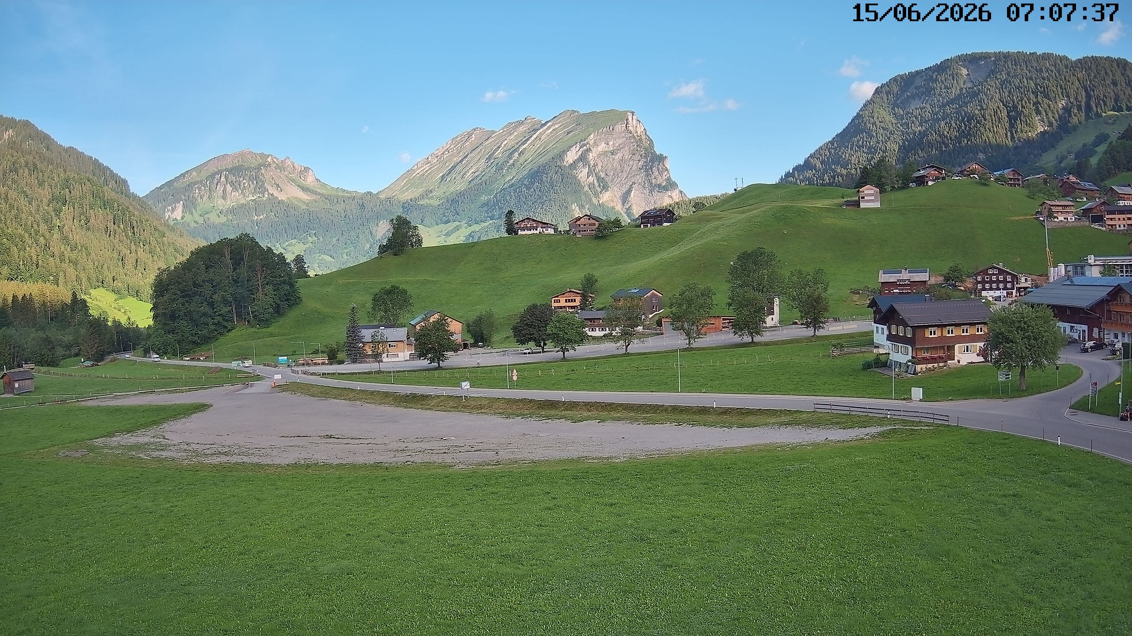 Archiv Foto Webcam Schoppernau: Ausblick Hotel Elisabeth