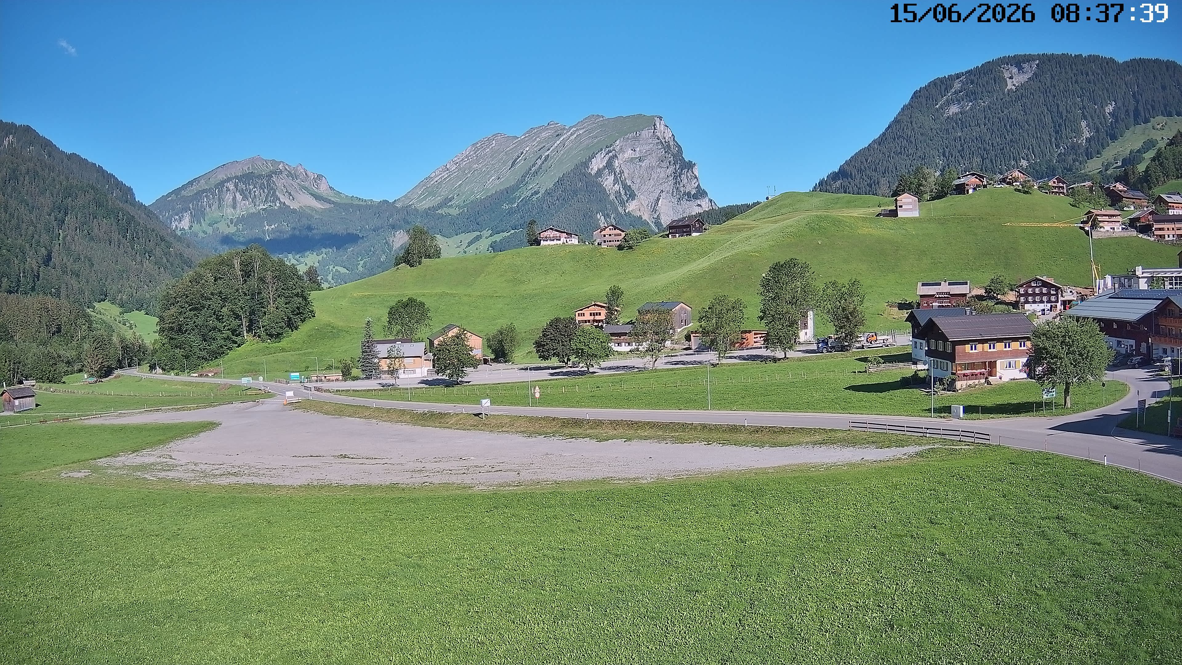 Archiv Foto Webcam Schoppernau: Ausblick Hotel Elisabeth