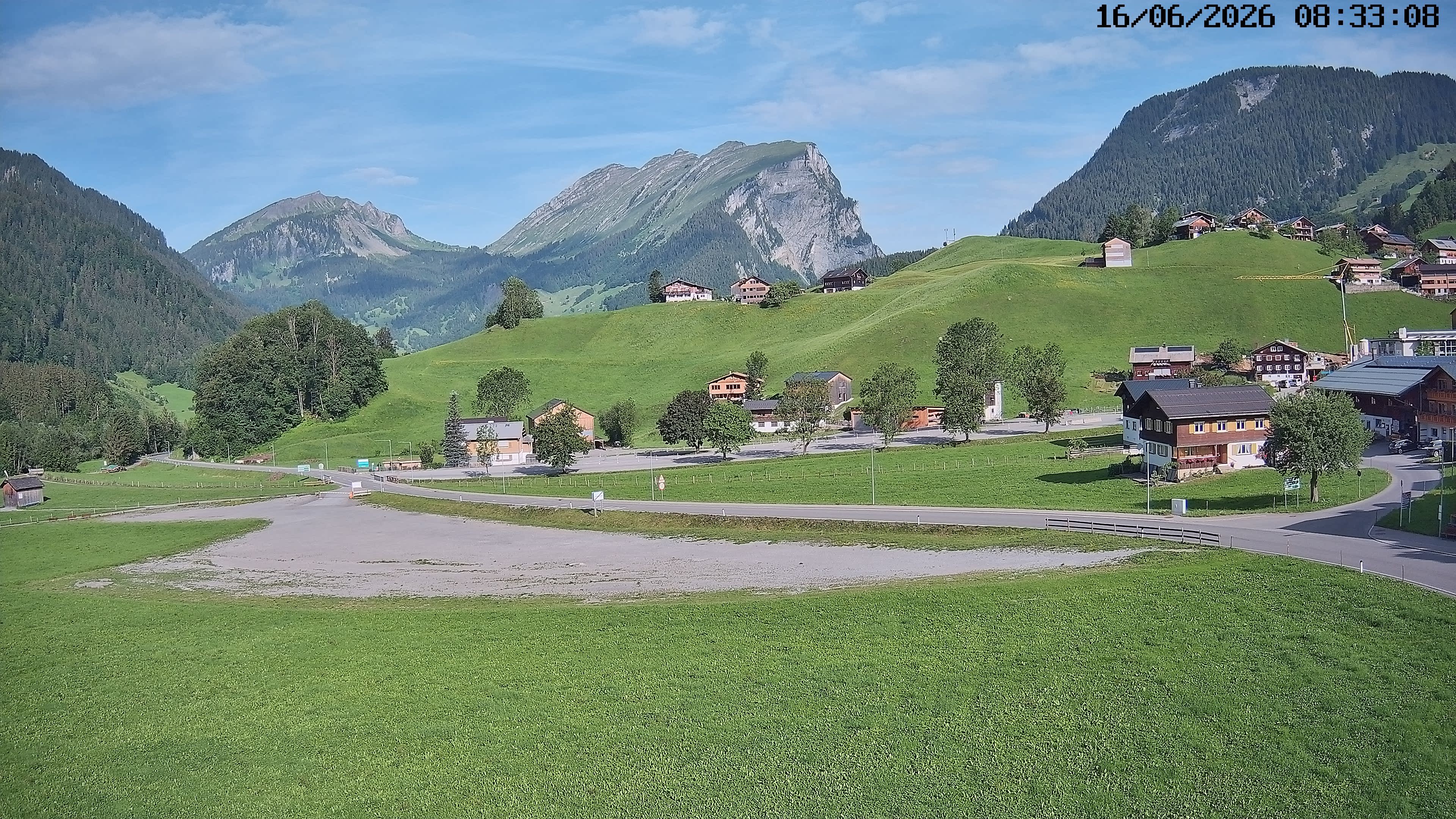 Archiv Foto Webcam Schoppernau: Ausblick Hotel Elisabeth
