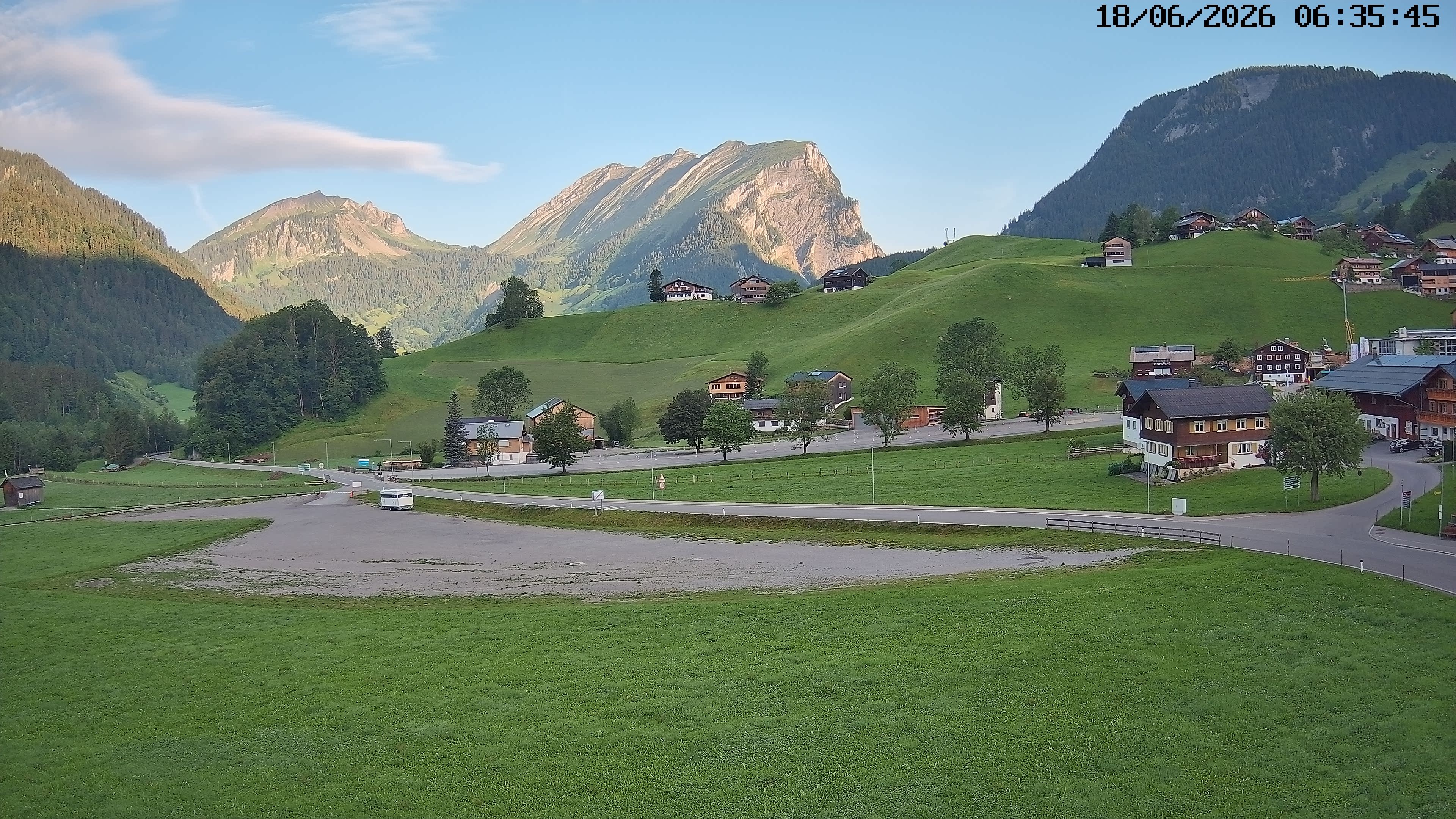 Archiv Foto Webcam Schoppernau: Ausblick Hotel Elisabeth