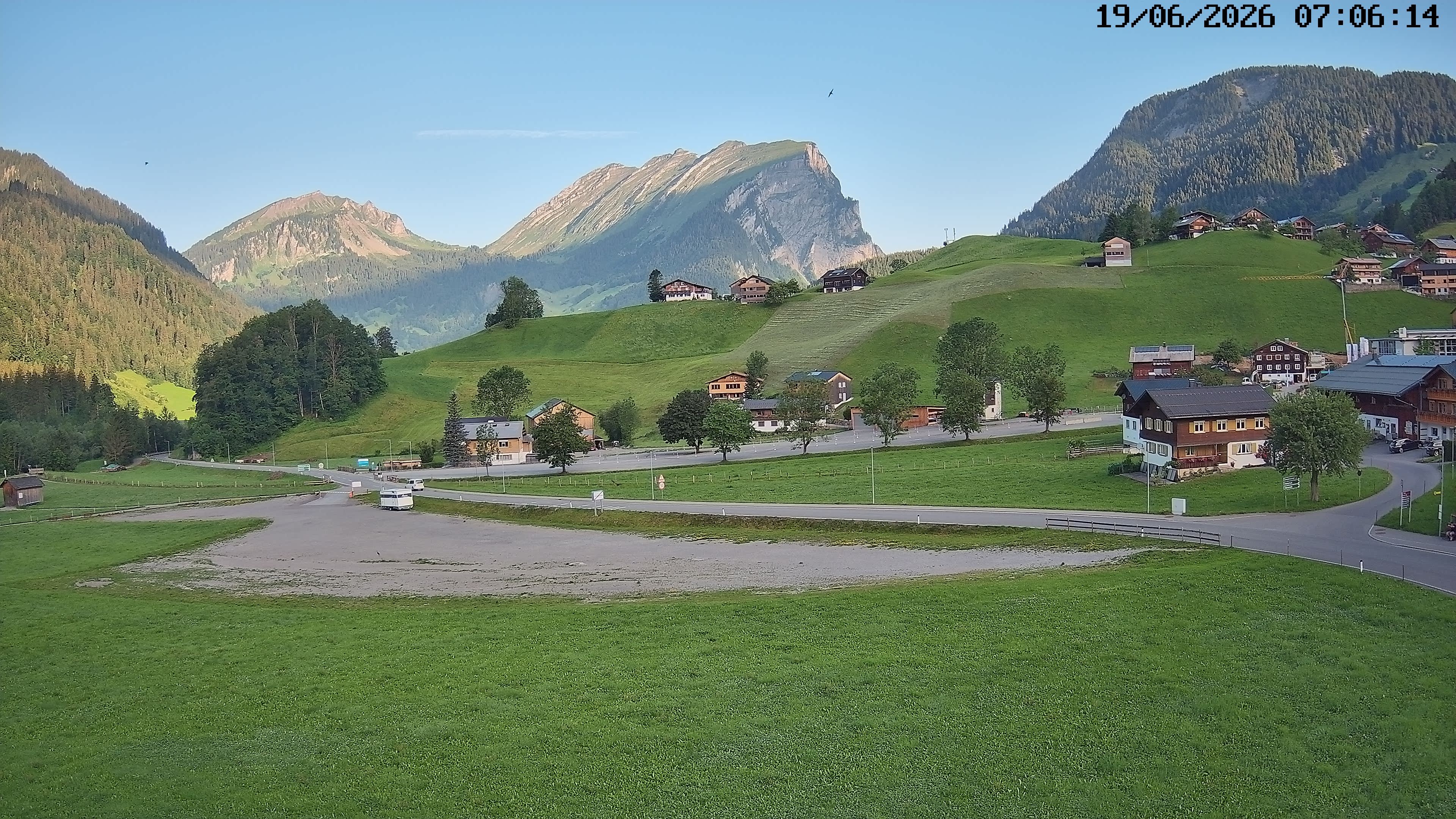 Archiv Foto Webcam Schoppernau: Ausblick Hotel Elisabeth