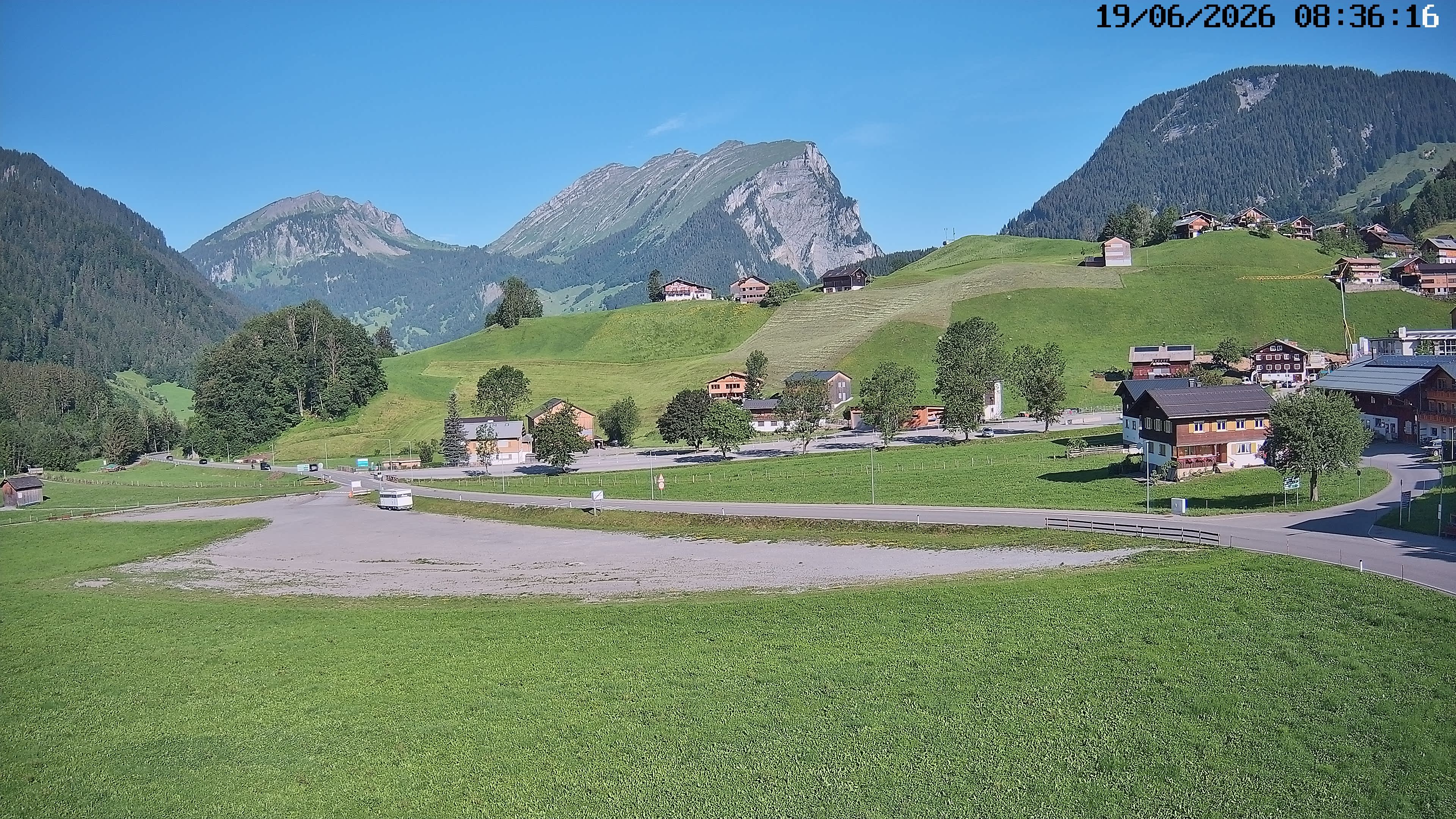 Archiv Foto Webcam Schoppernau: Ausblick Hotel Elisabeth