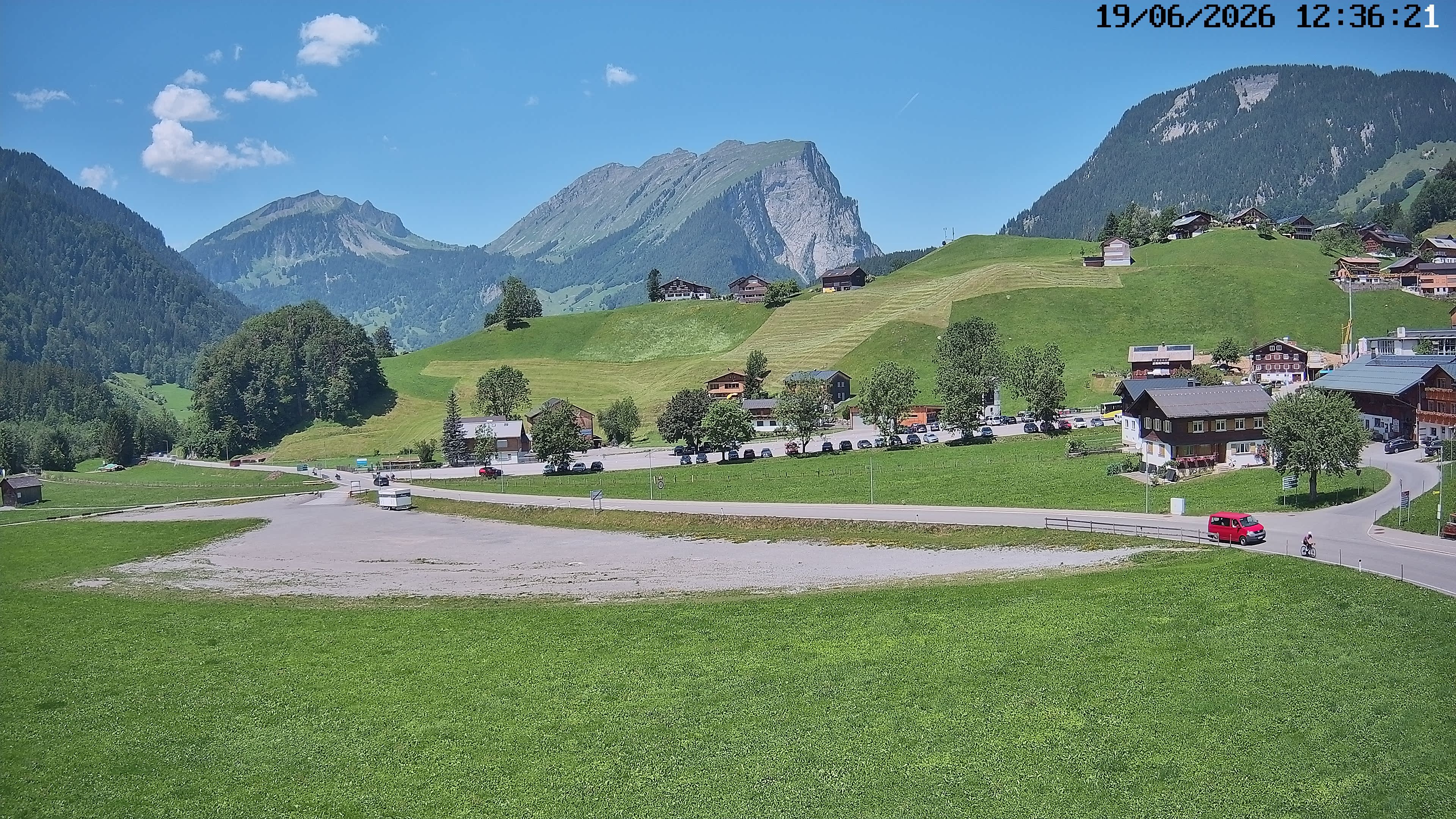 Archiv Foto Webcam Schoppernau: Ausblick Hotel Elisabeth
