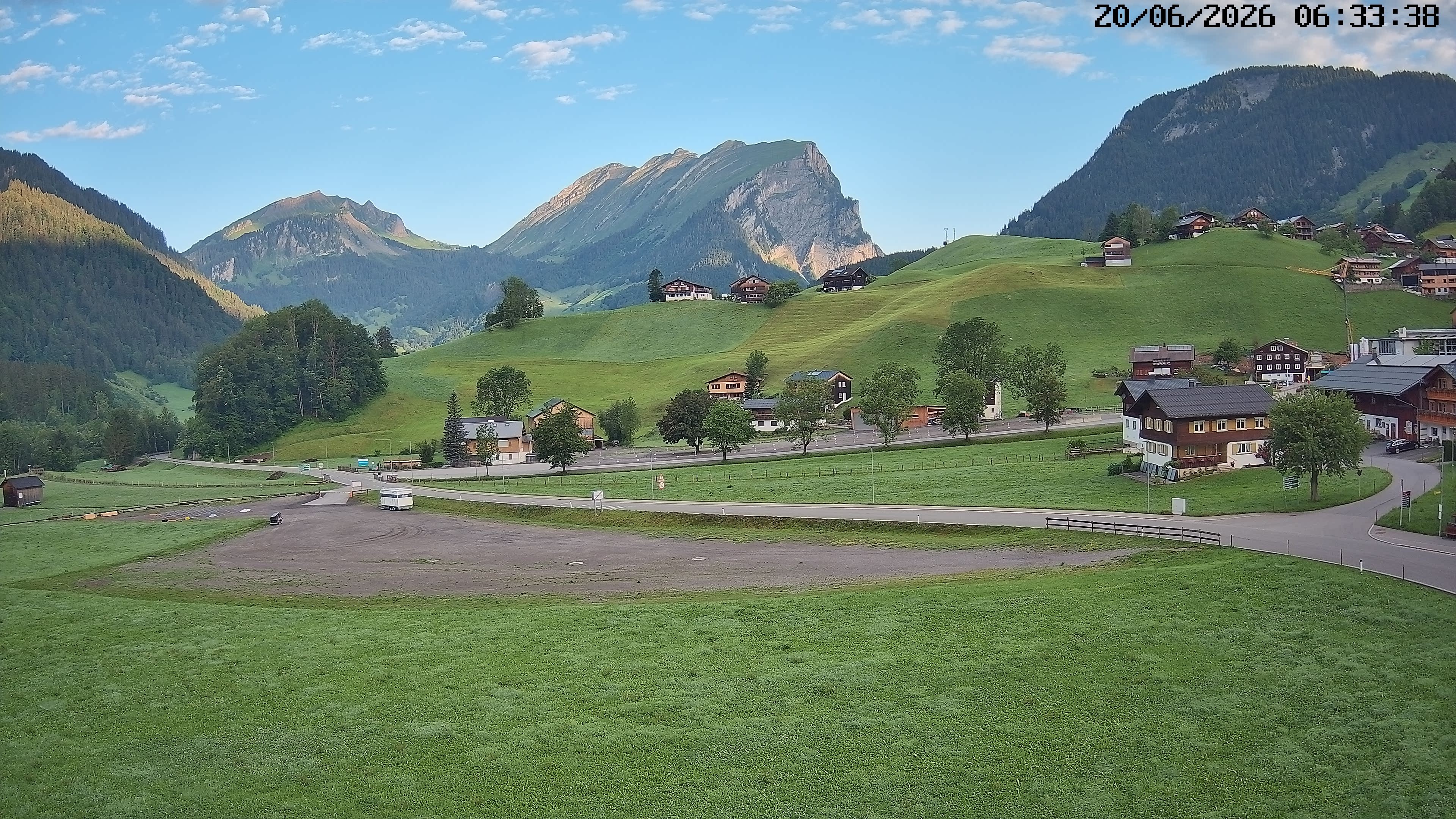 Archiv Foto Webcam Schoppernau: Ausblick Hotel Elisabeth