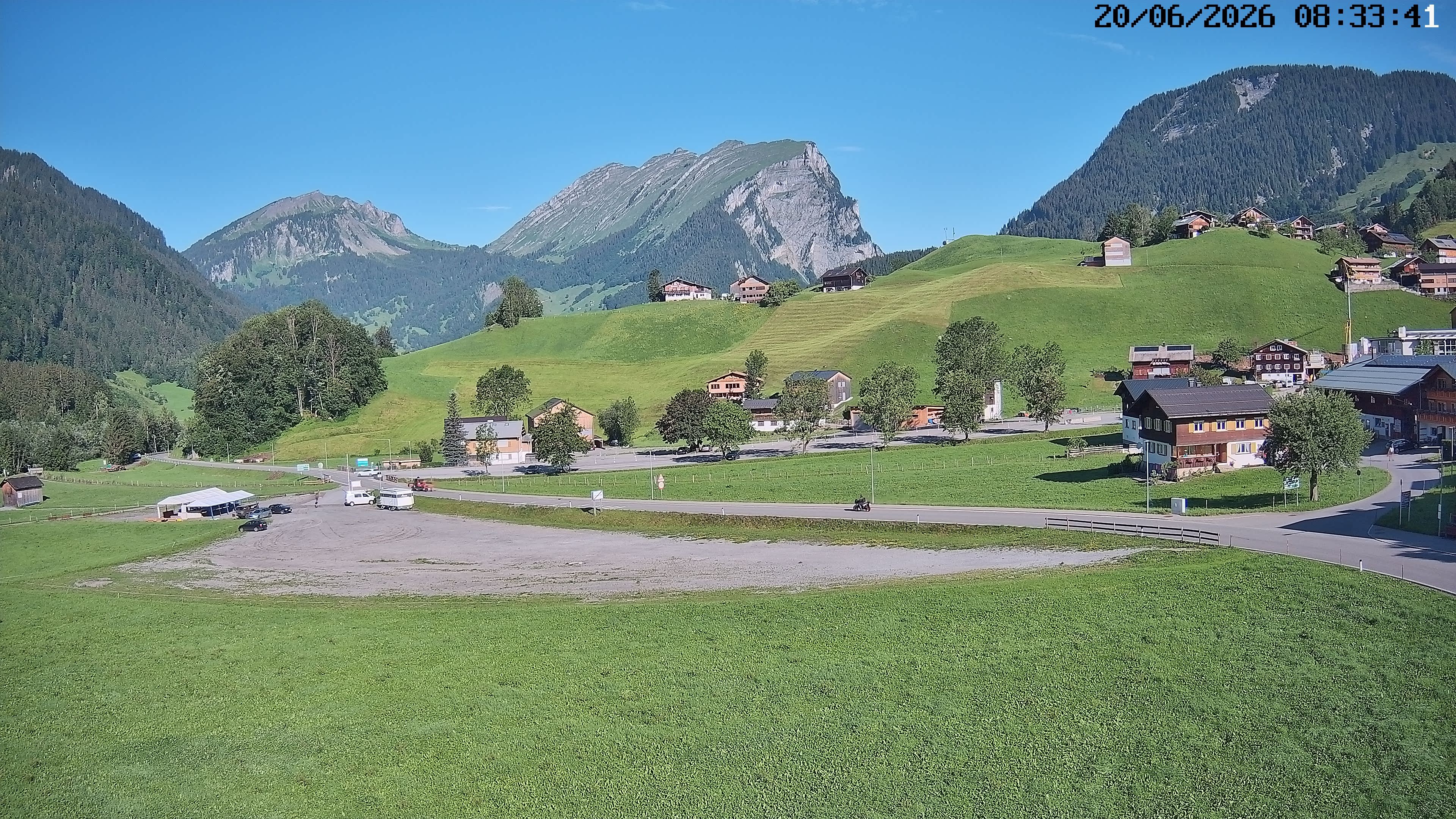 Archiv Foto Webcam Schoppernau: Ausblick Hotel Elisabeth