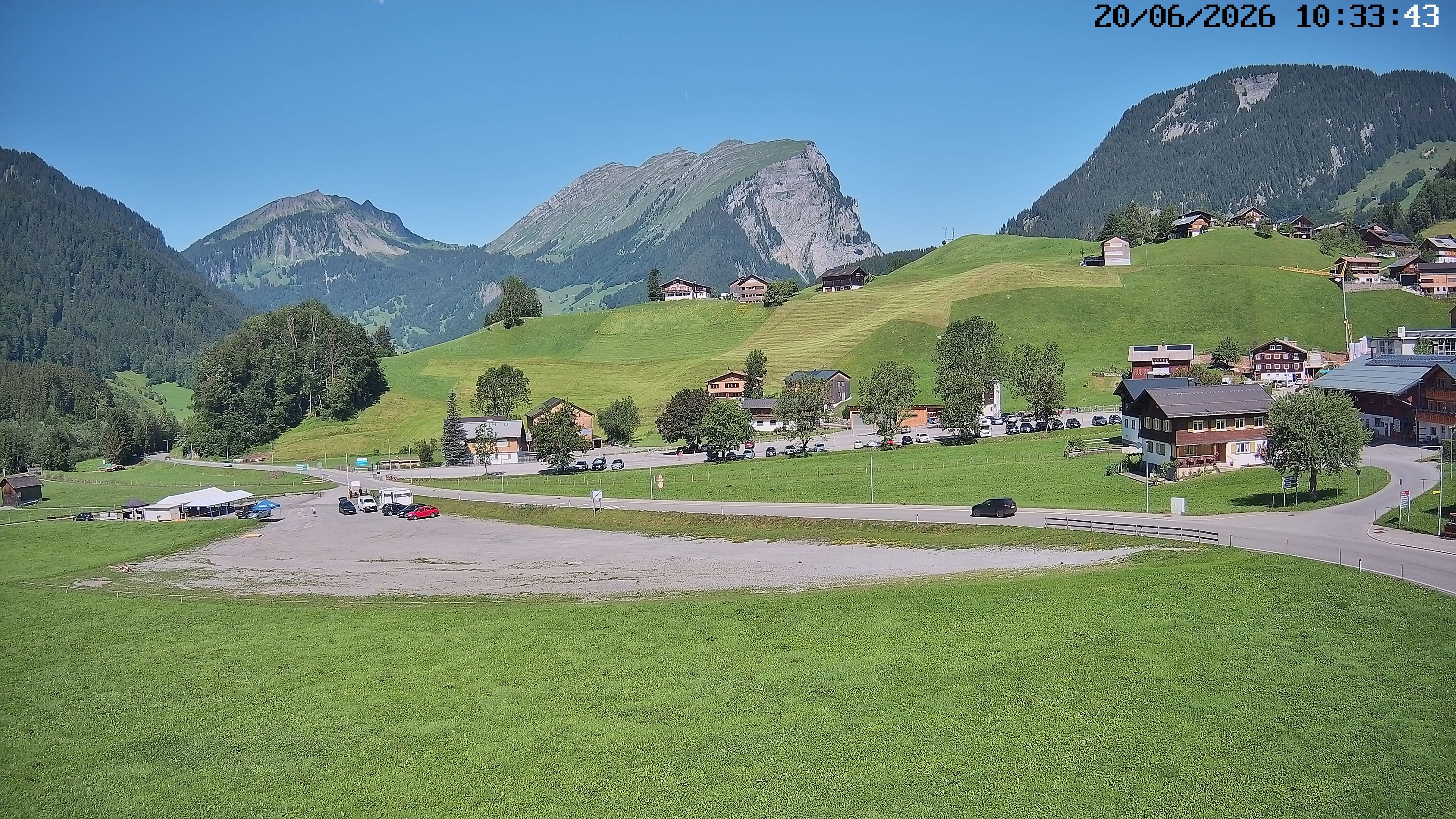 Archiv Foto Webcam Schoppernau: Ausblick Hotel Elisabeth