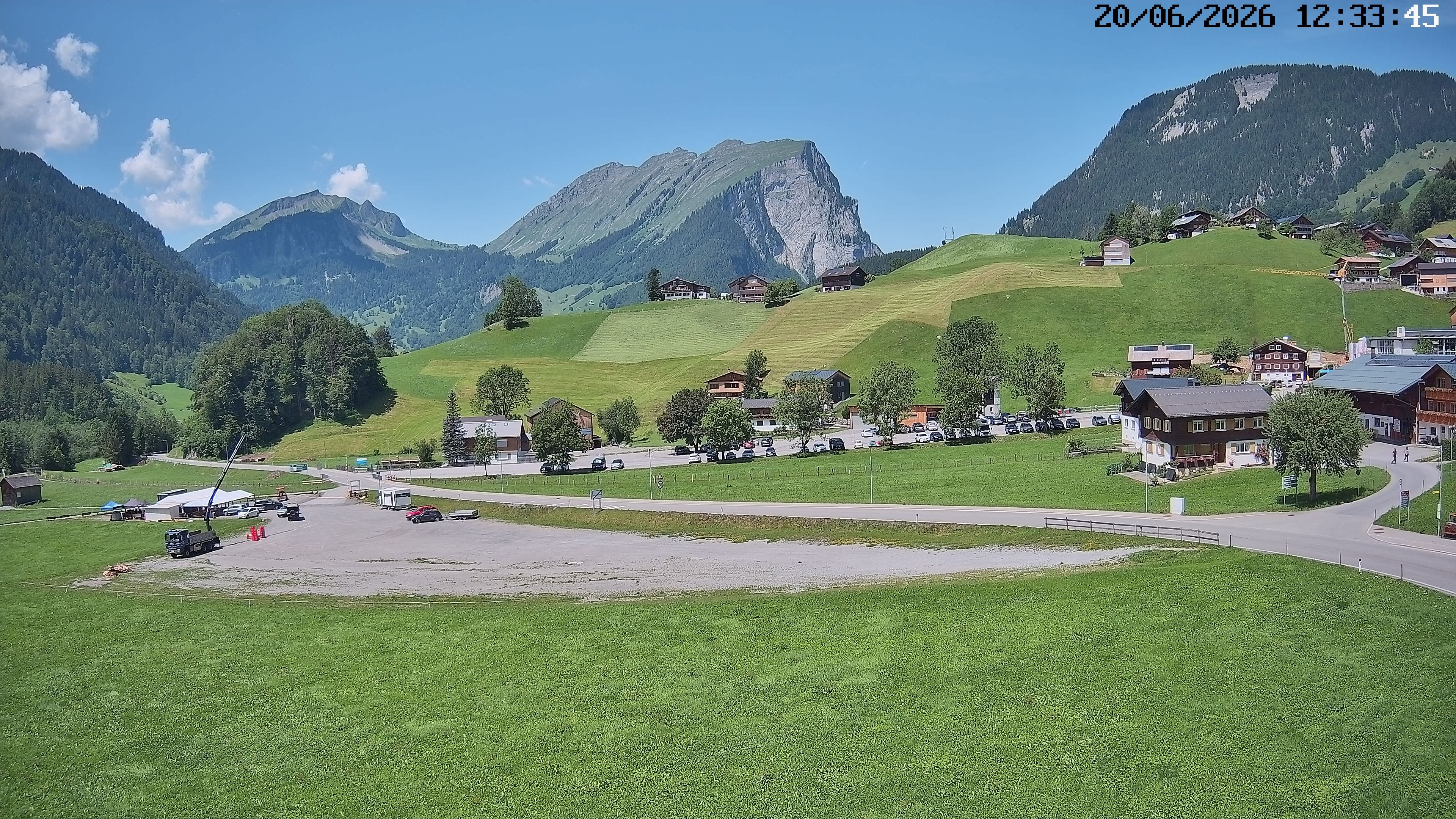 Archiv Foto Webcam Schoppernau: Ausblick Hotel Elisabeth