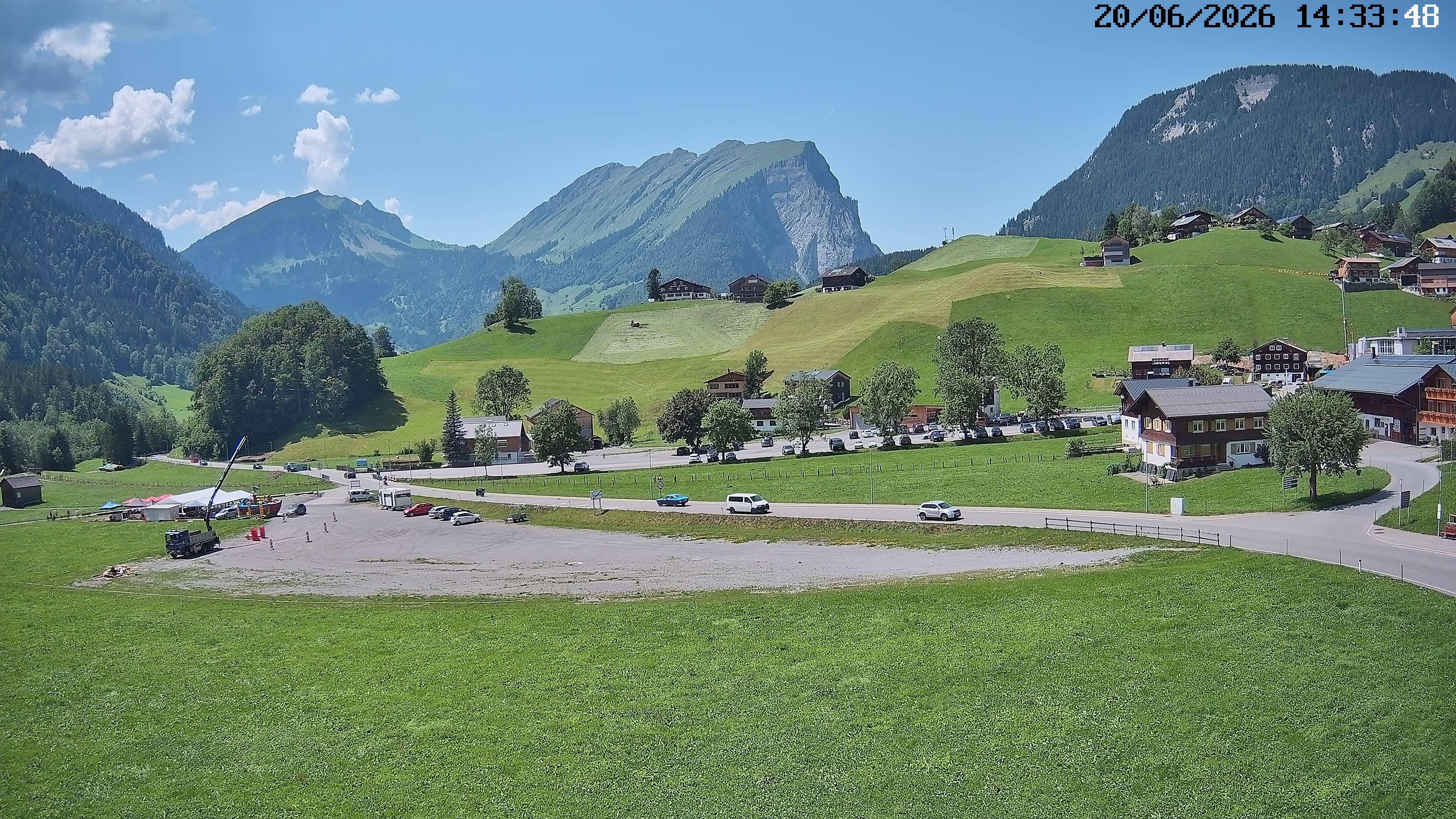 Archiv Foto Webcam Schoppernau: Ausblick Hotel Elisabeth