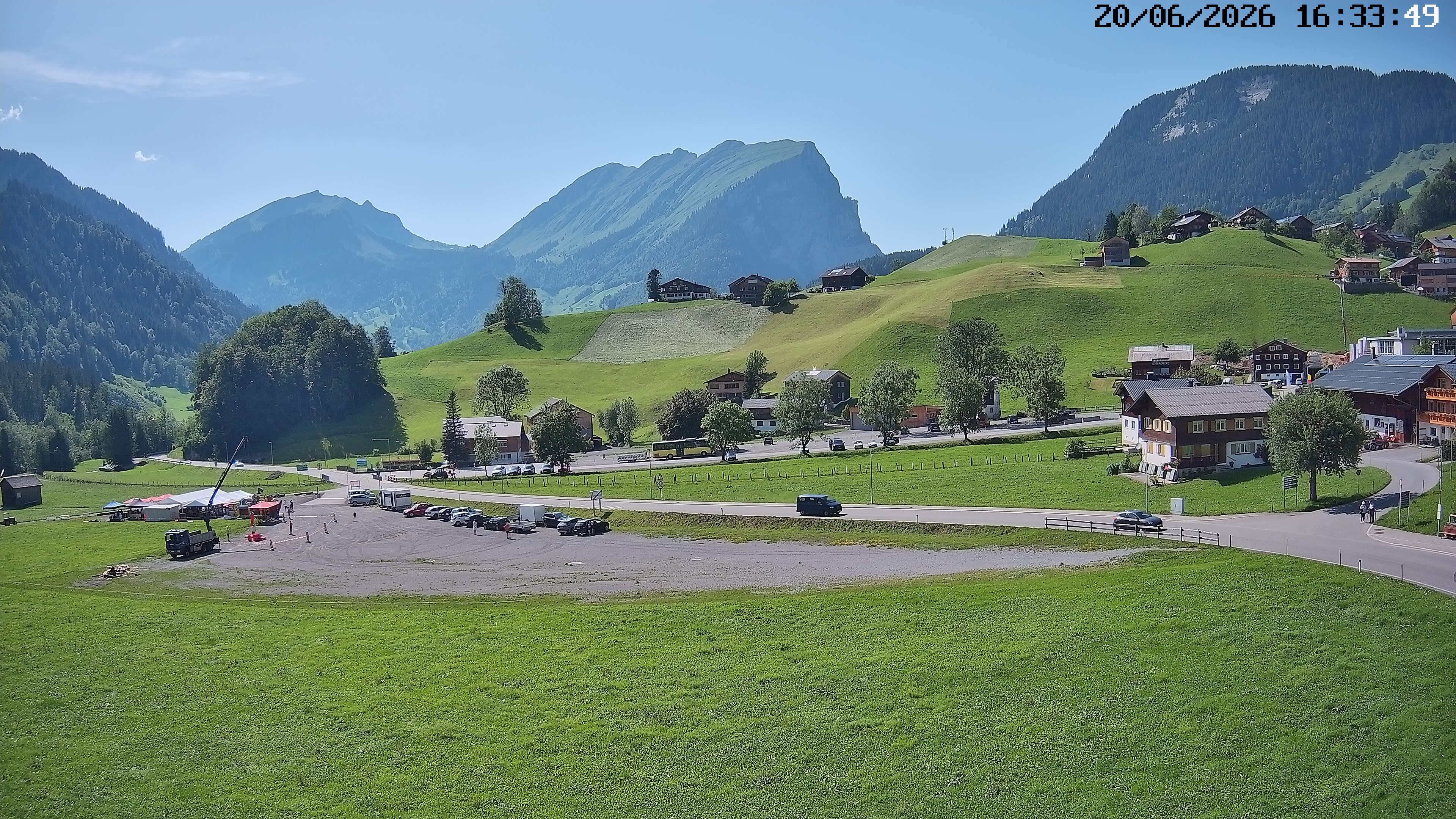 Archiv Foto Webcam Schoppernau: Ausblick Hotel Elisabeth