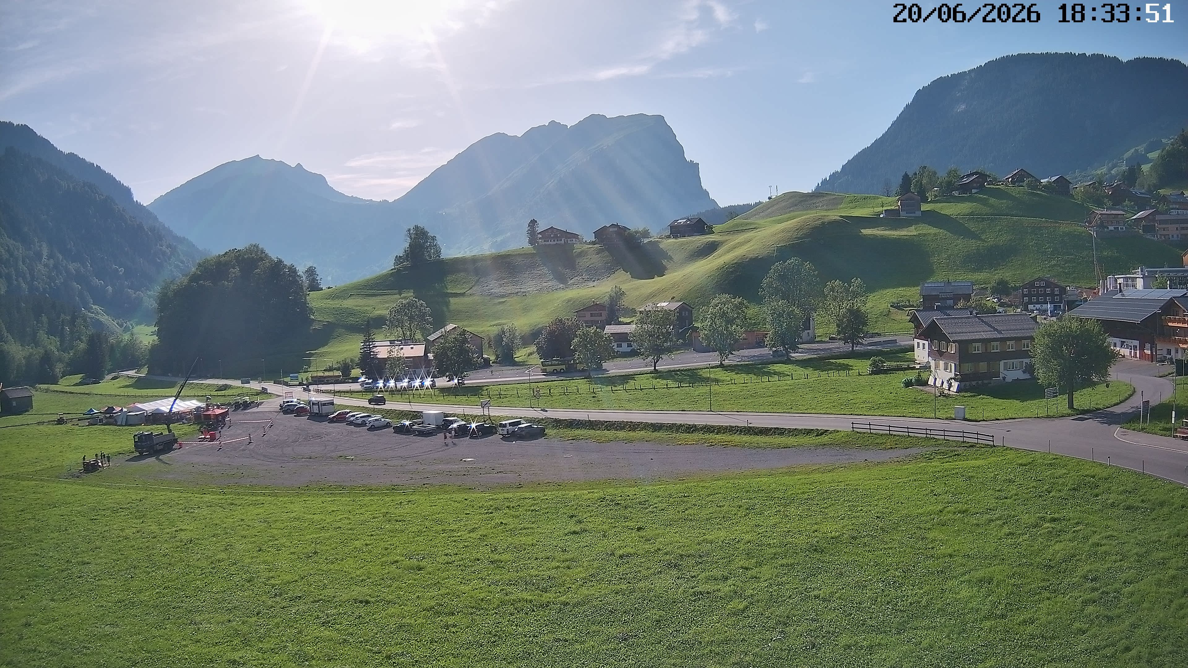 Archiv Foto Webcam Schoppernau: Ausblick Hotel Elisabeth