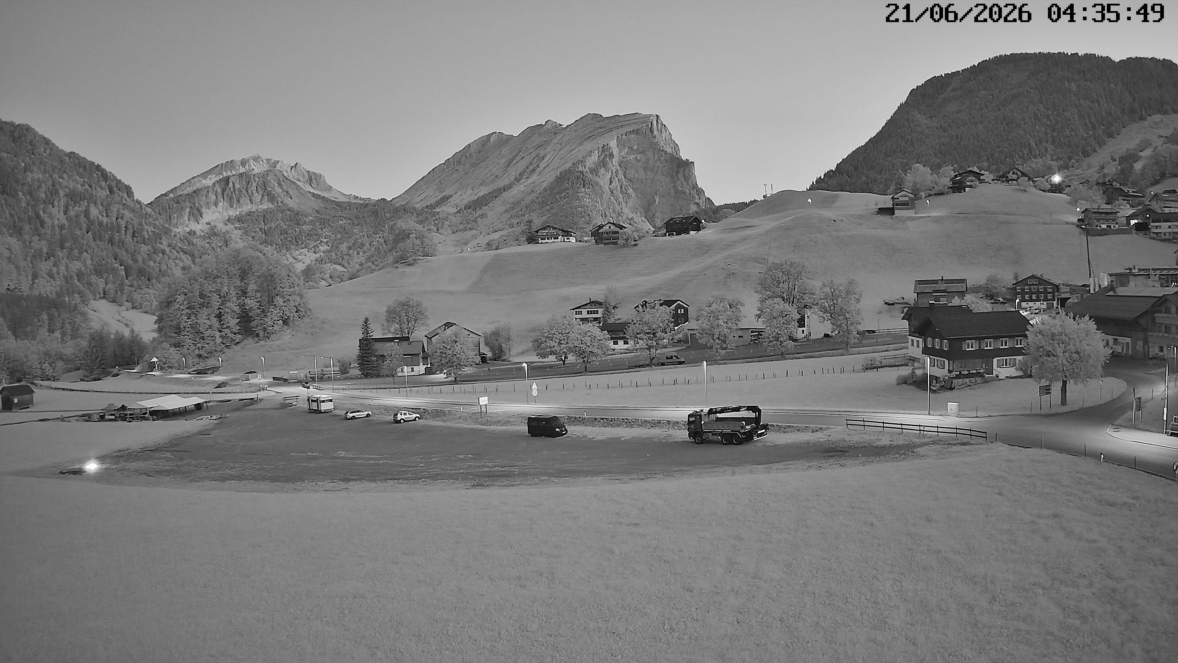 Archiv Foto Webcam Schoppernau: Ausblick Hotel Elisabeth