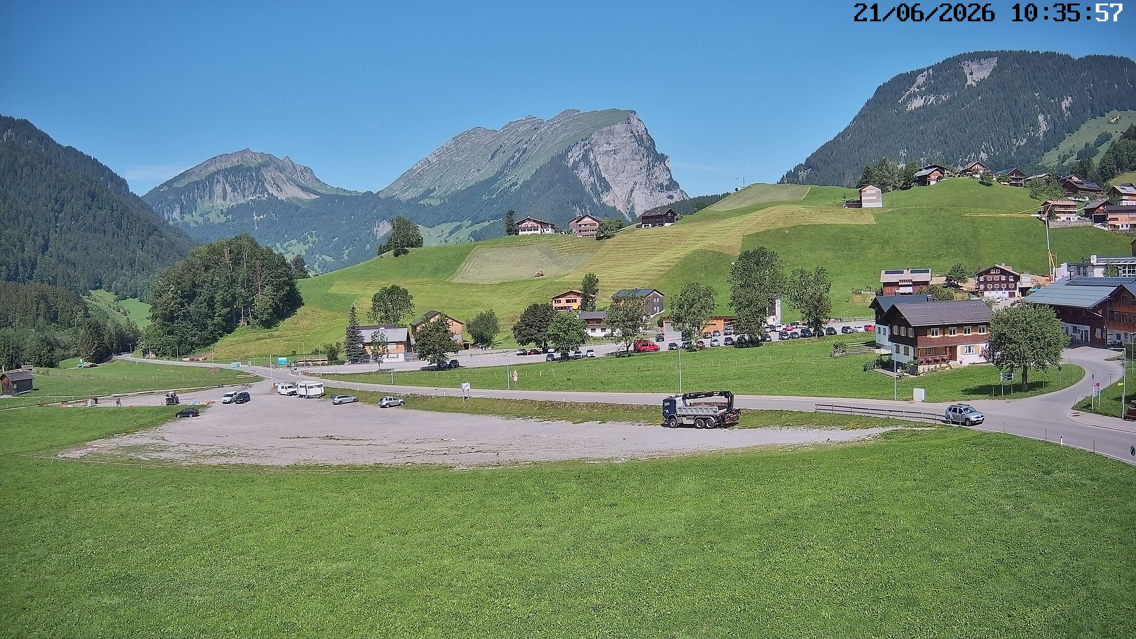 Archived image Webcam Schoppernau - Hotel Elisabeth