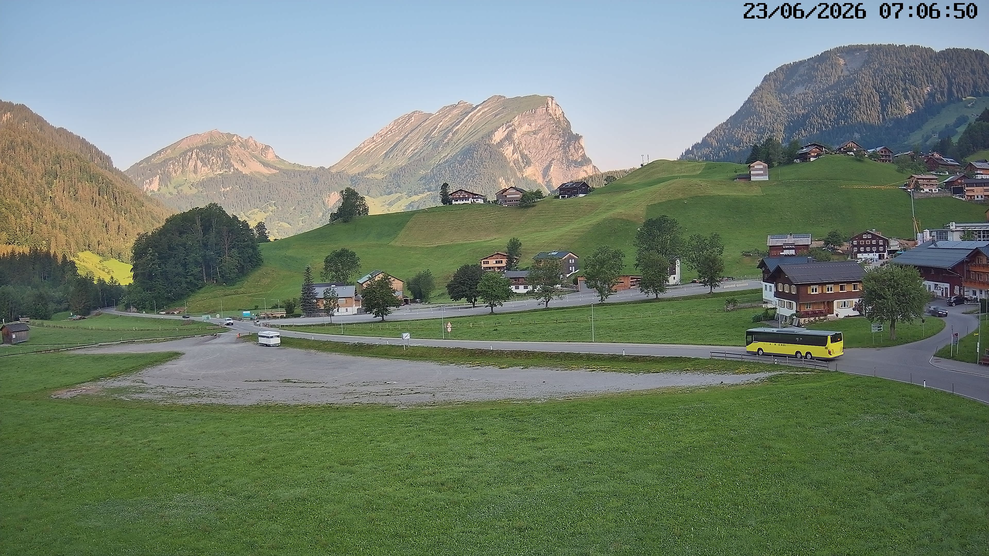 Archiv Foto Webcam Schoppernau: Ausblick Hotel Elisabeth