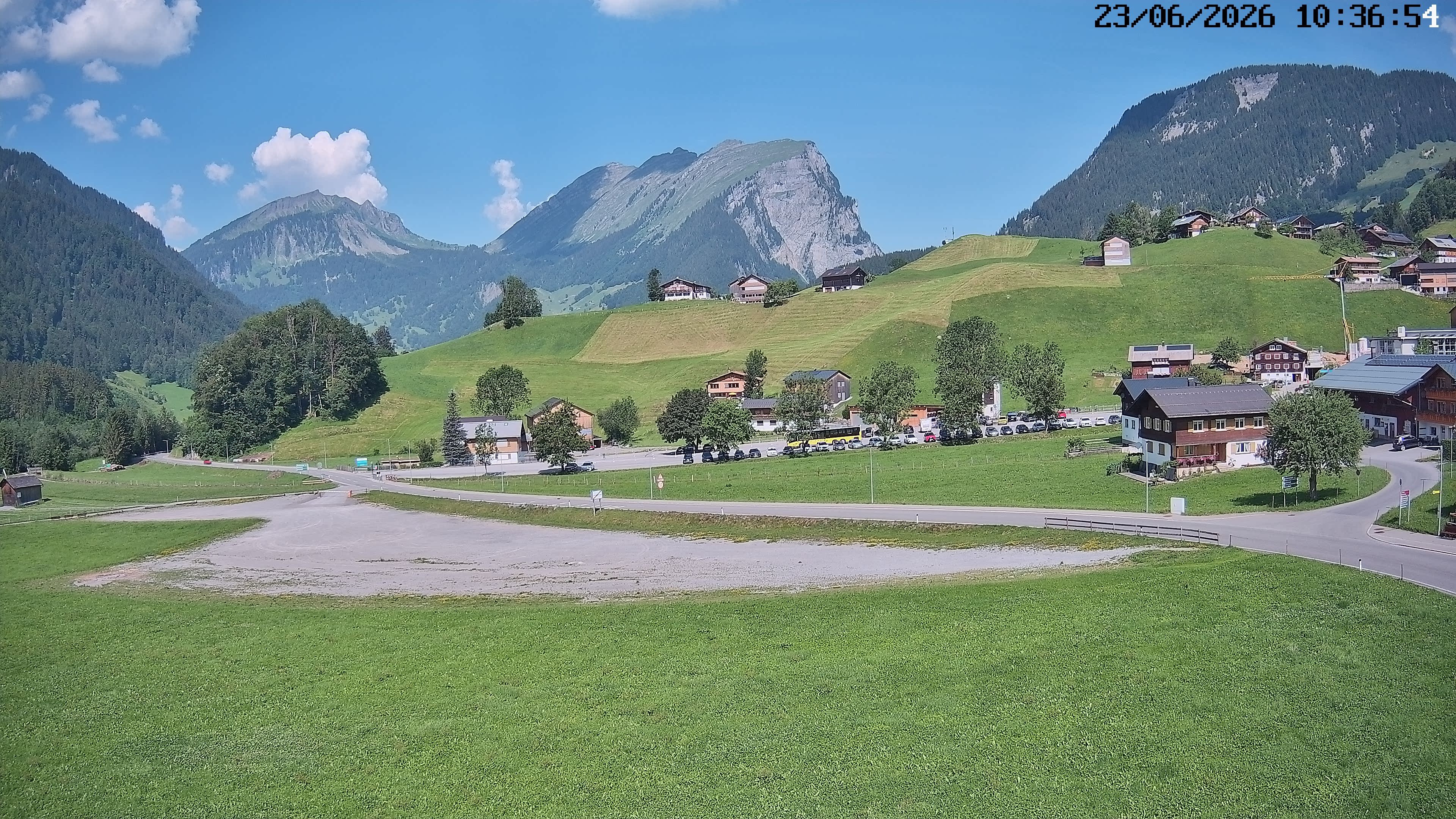 Archiv Foto Webcam Schoppernau: Ausblick Hotel Elisabeth
