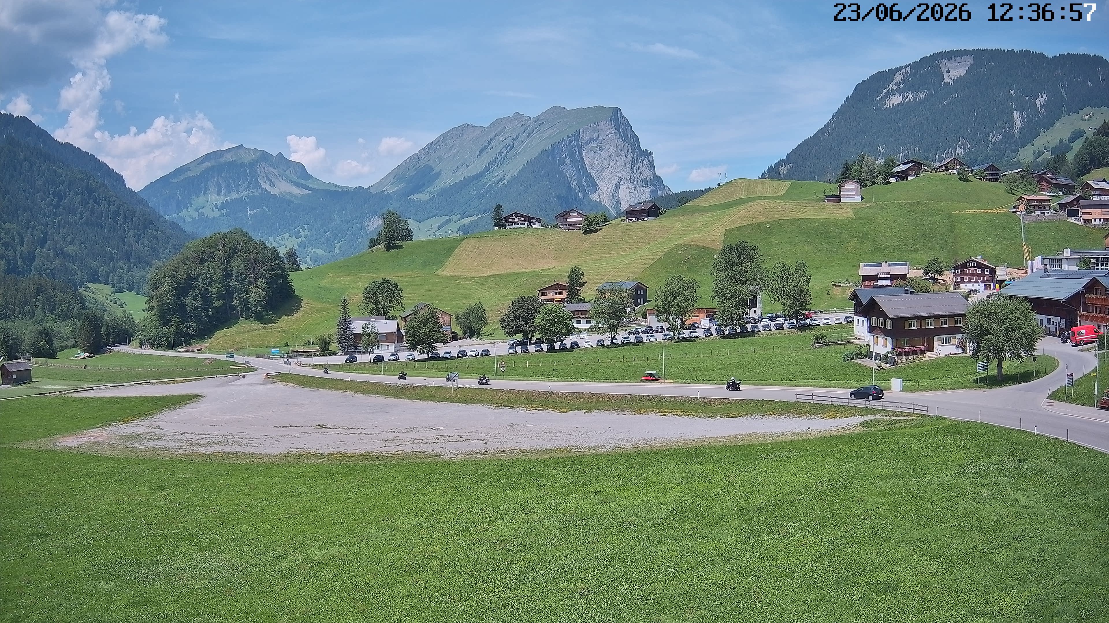 Archiv Foto Webcam Schoppernau: Ausblick Hotel Elisabeth
