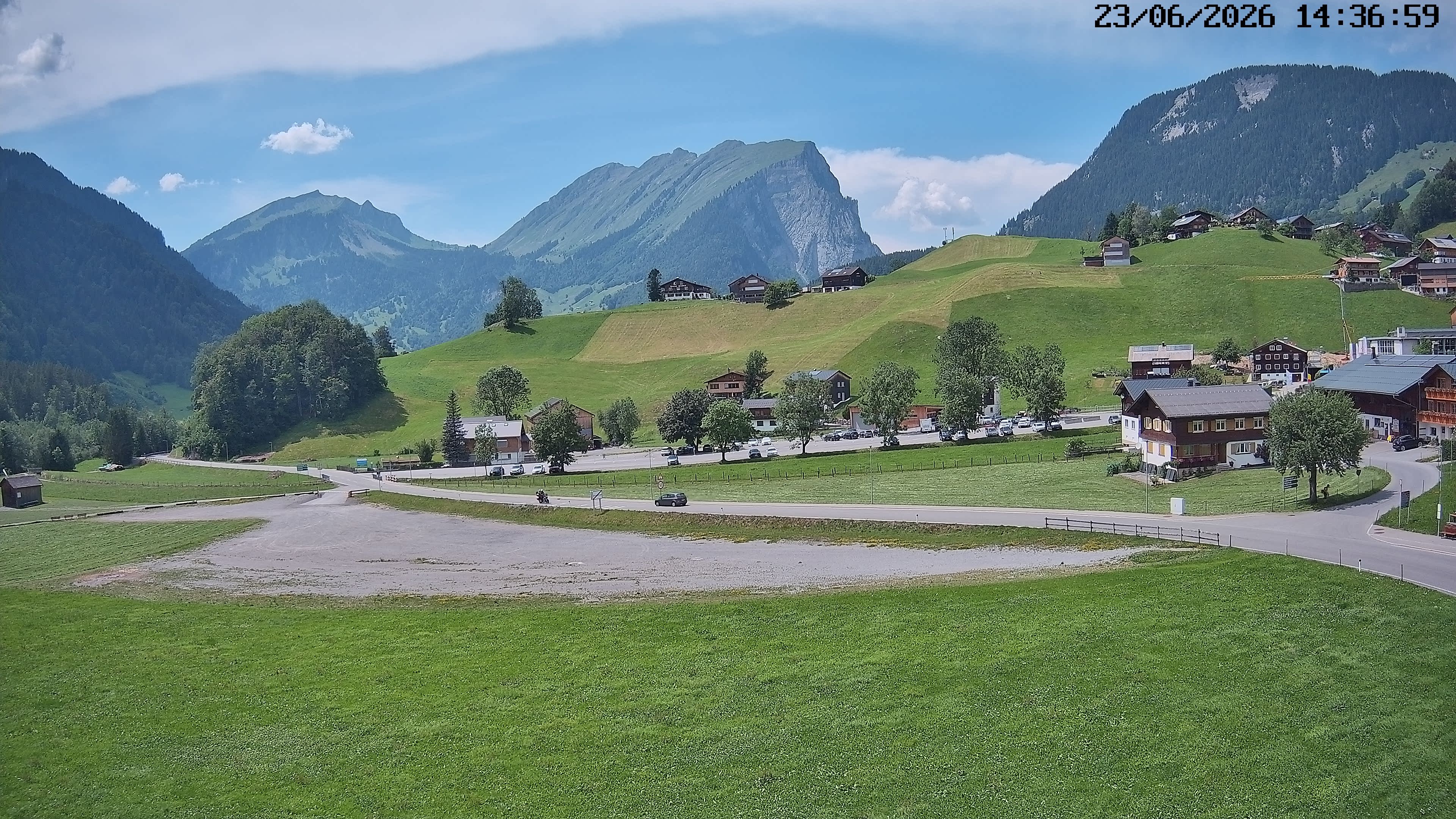 Archiv Foto Webcam Schoppernau: Ausblick Hotel Elisabeth