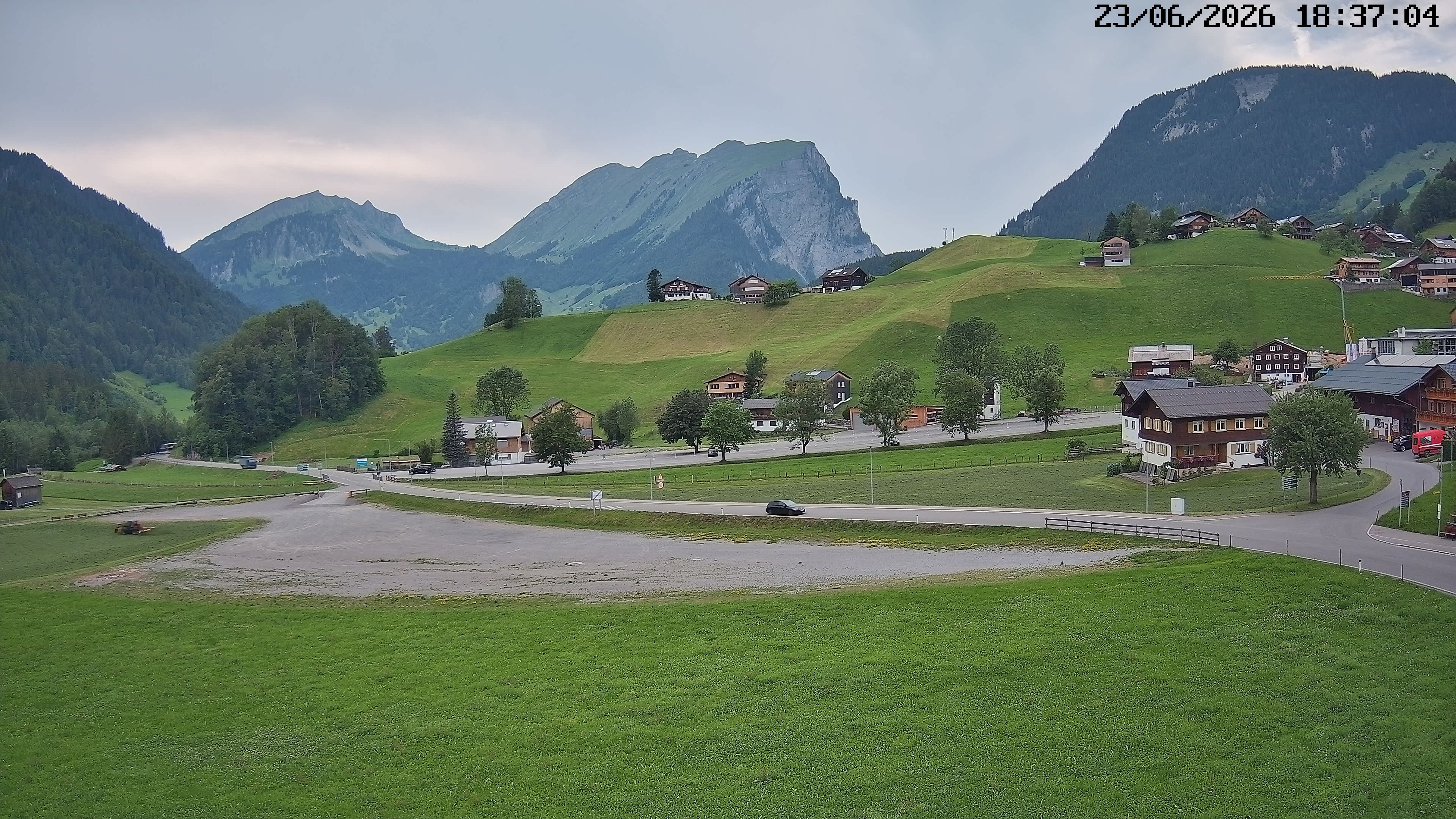 Archiv Foto Webcam Schoppernau: Ausblick Hotel Elisabeth