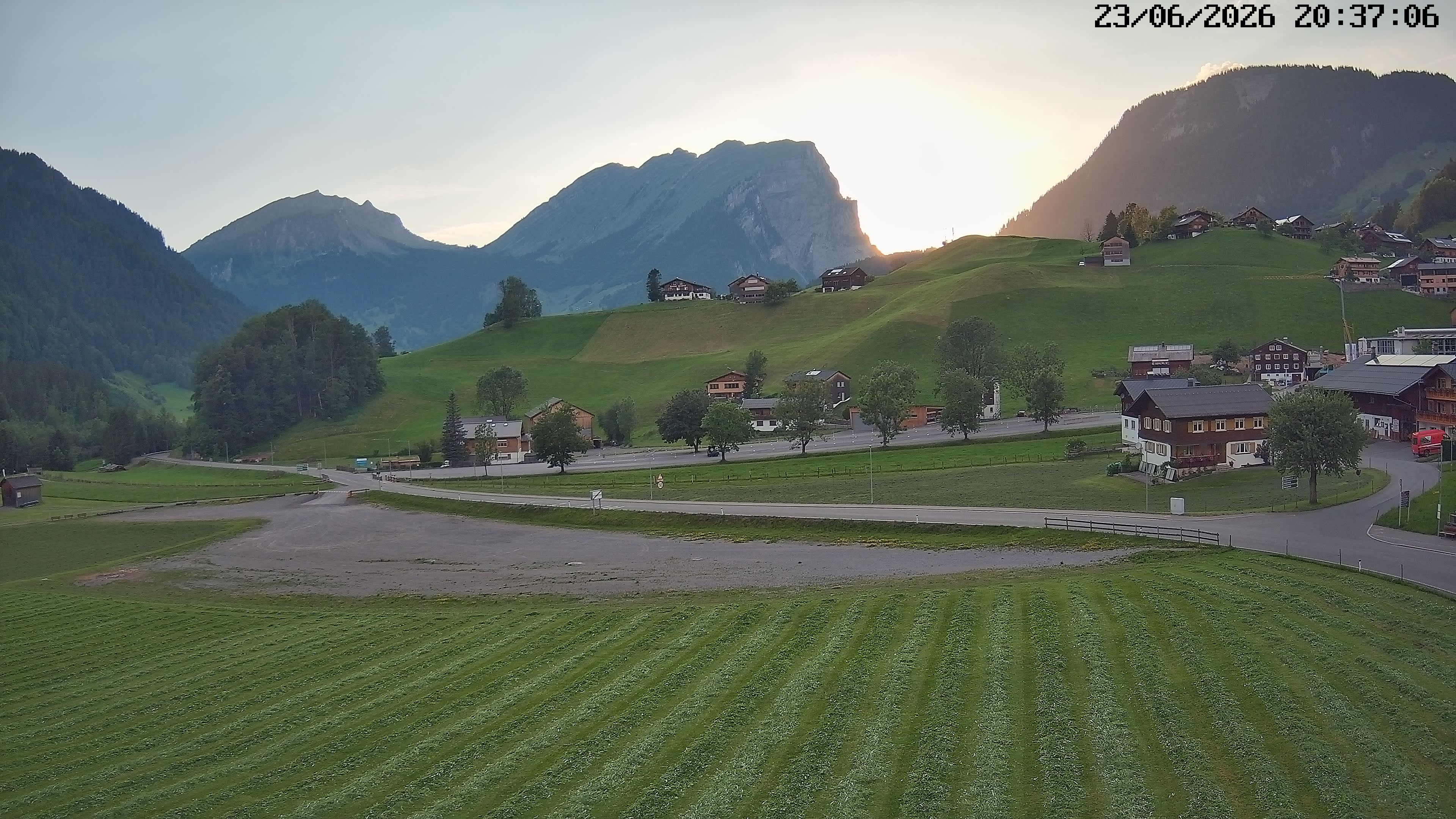 Archiv Foto Webcam Schoppernau: Ausblick Hotel Elisabeth