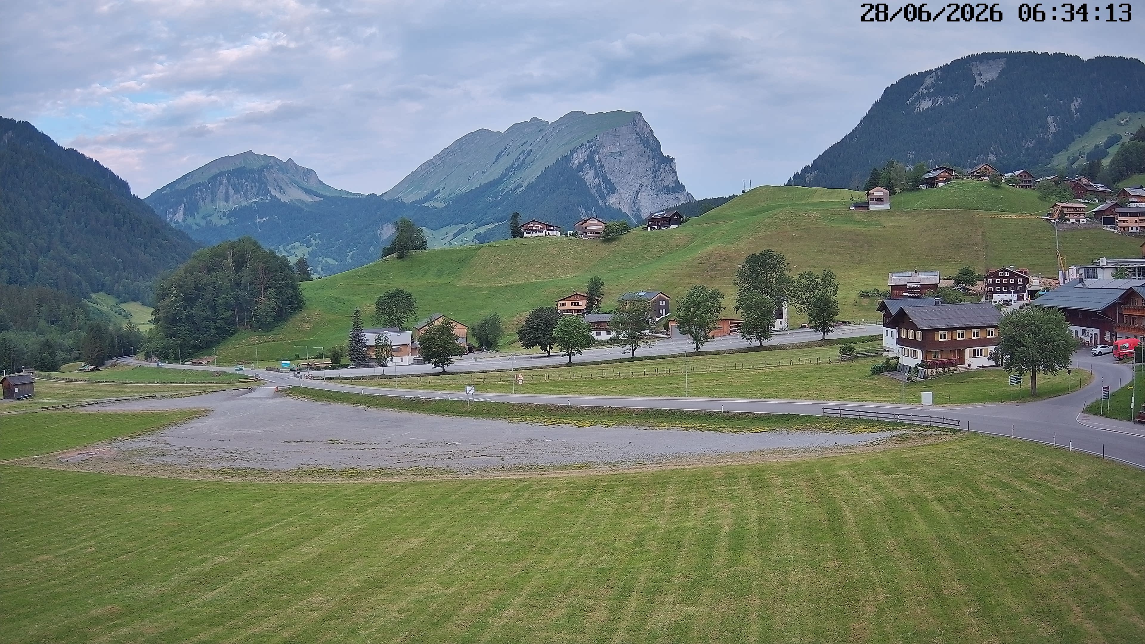 Archiv Foto Webcam Schoppernau: Ausblick Hotel Elisabeth