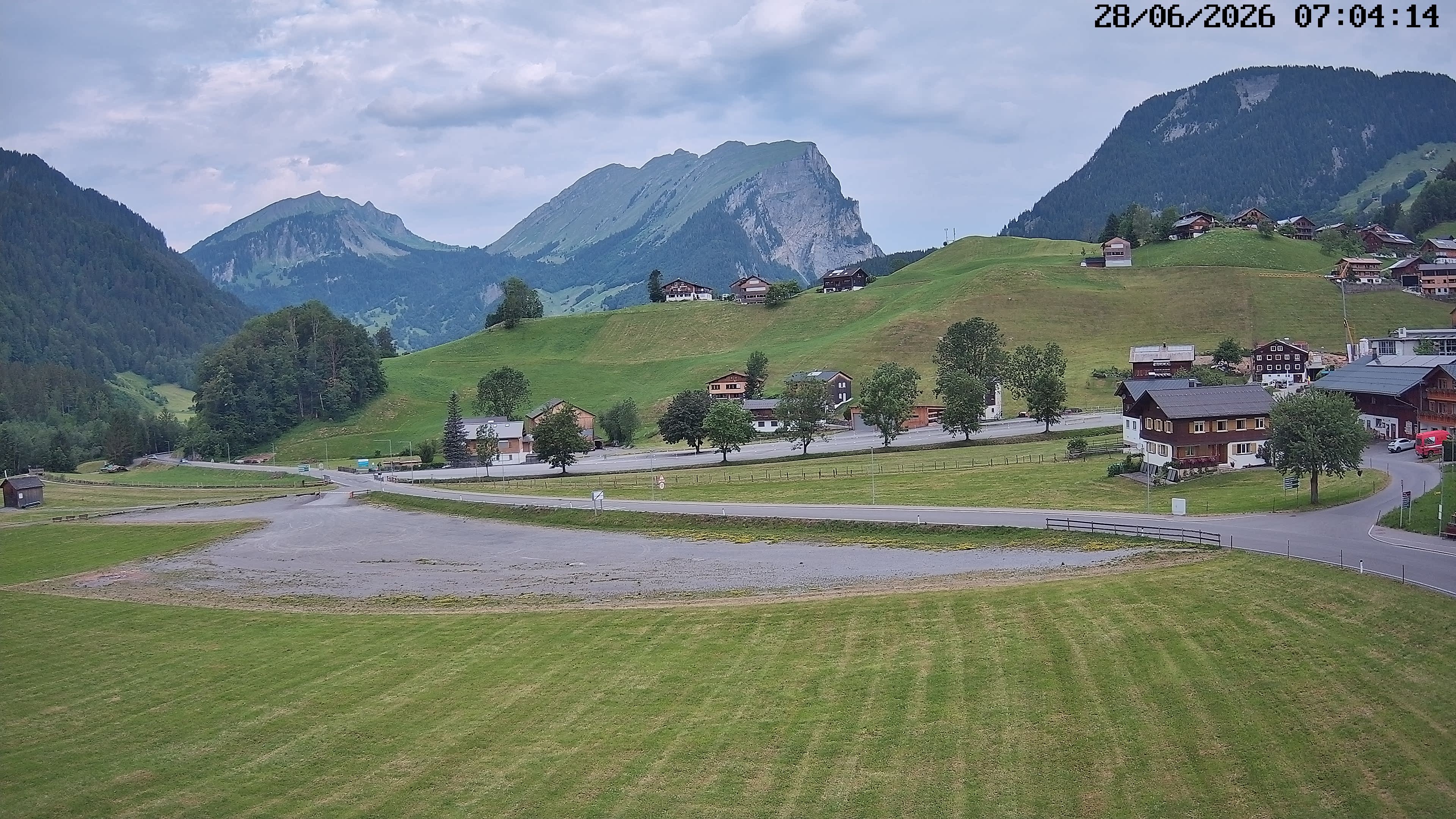 Archiv Foto Webcam Schoppernau: Ausblick Hotel Elisabeth