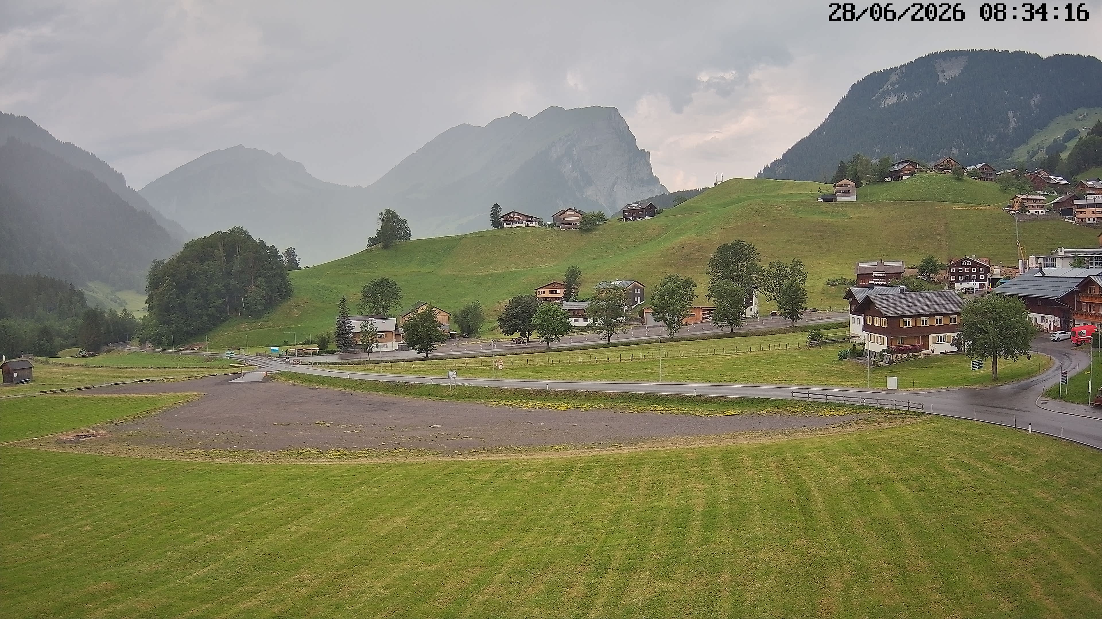 Archiv Foto Webcam Schoppernau: Ausblick Hotel Elisabeth
