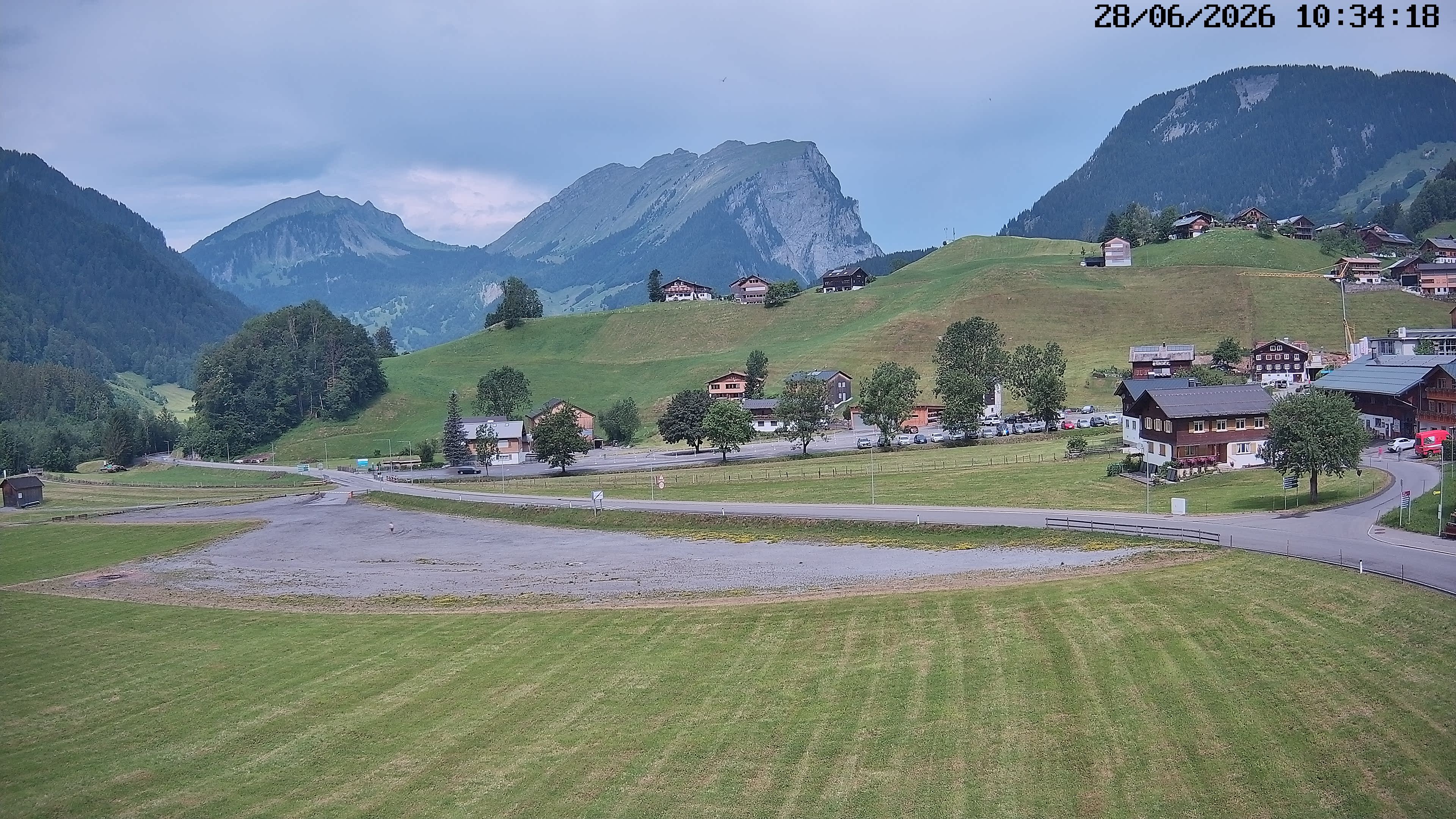 Archiv Foto Webcam Schoppernau: Ausblick Hotel Elisabeth