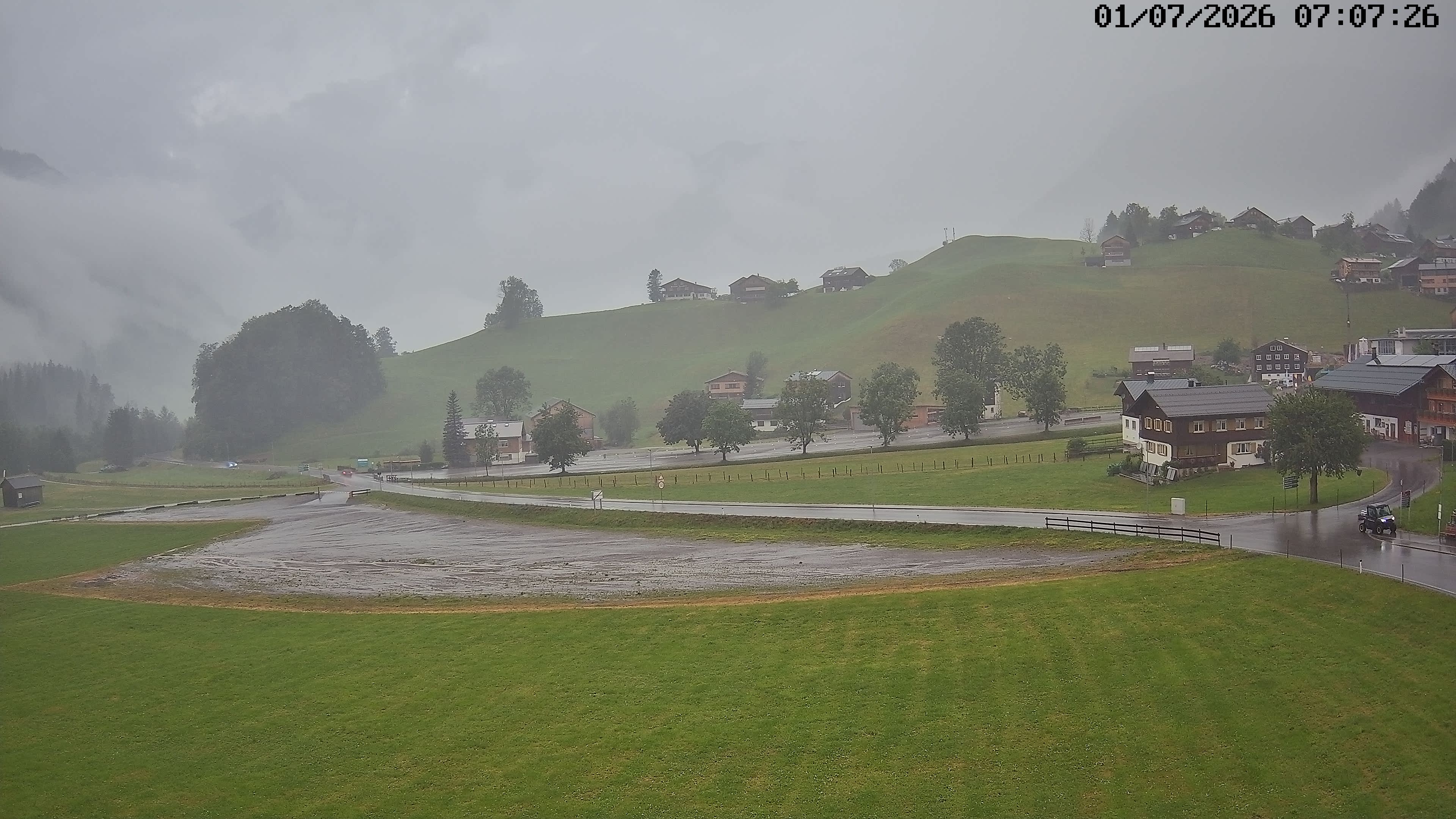 Archiv Foto Webcam Schoppernau: Ausblick Hotel Elisabeth
