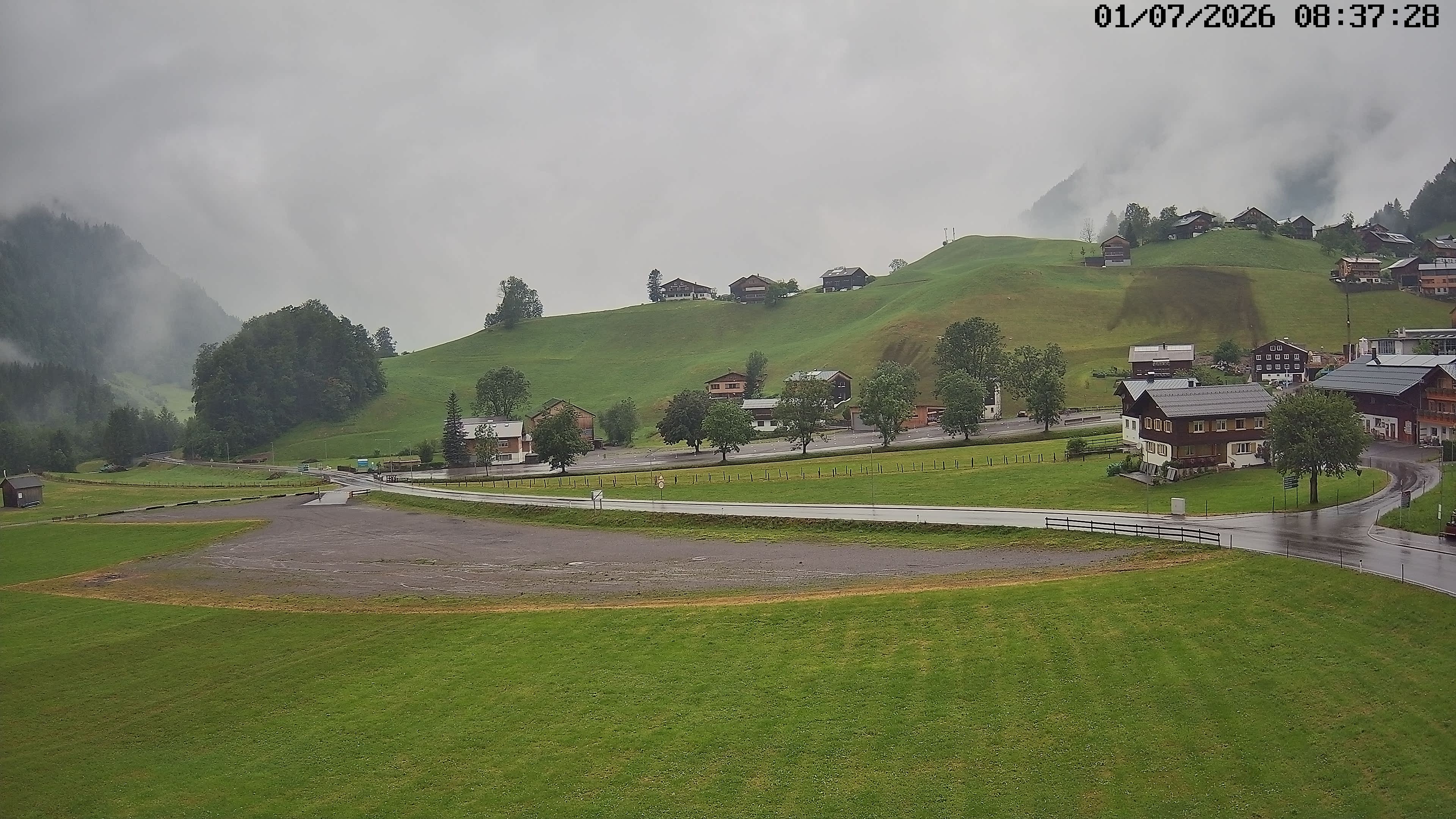 Archiv Foto Webcam Schoppernau: Ausblick Hotel Elisabeth