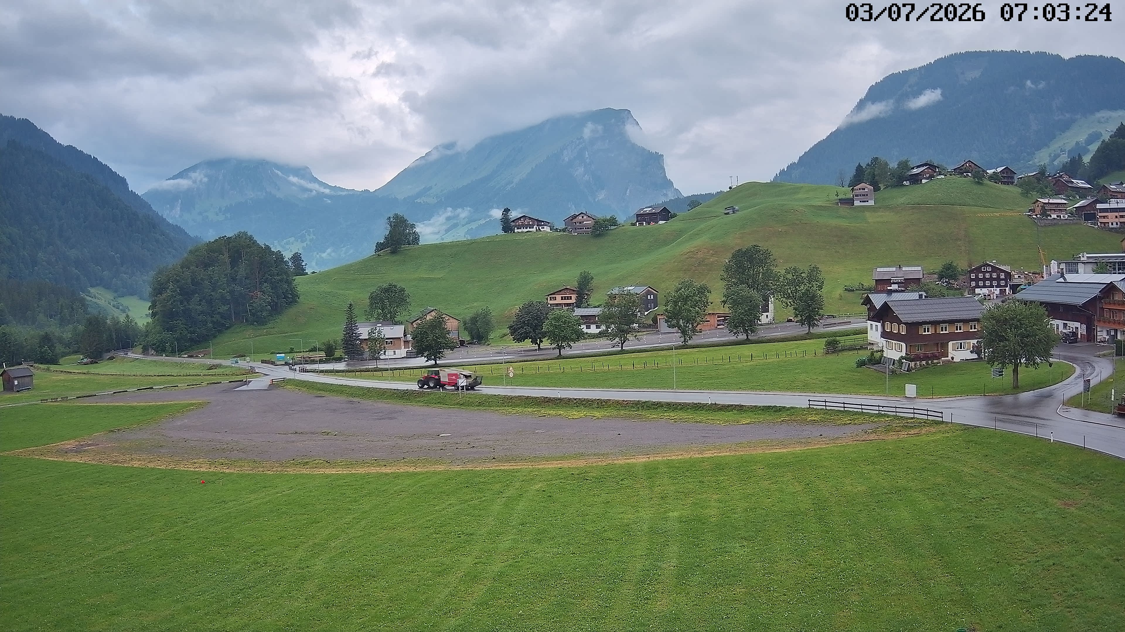 Archiv Foto Webcam Schoppernau: Ausblick Hotel Elisabeth