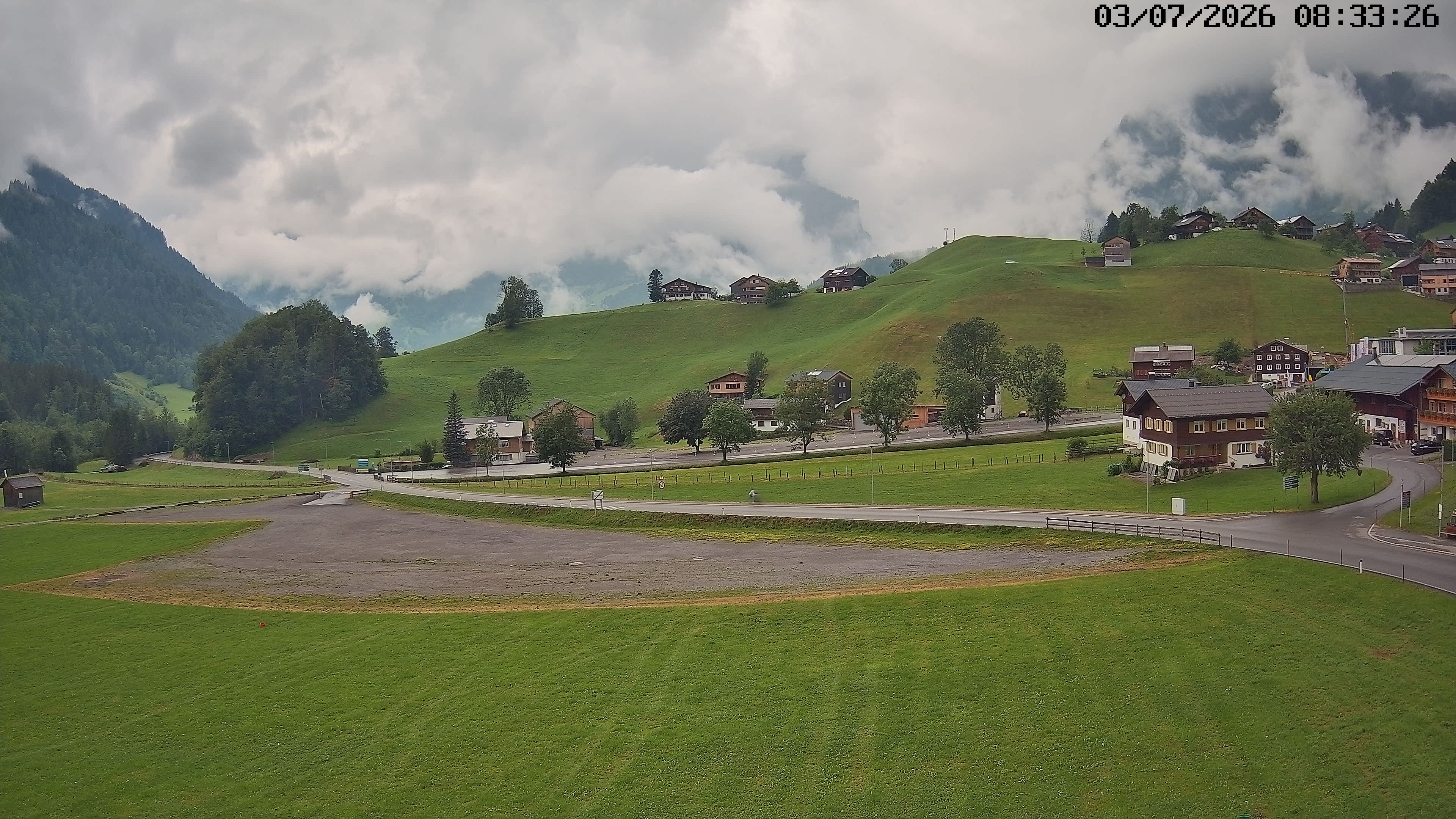 Archiv Foto Webcam Schoppernau: Ausblick Hotel Elisabeth