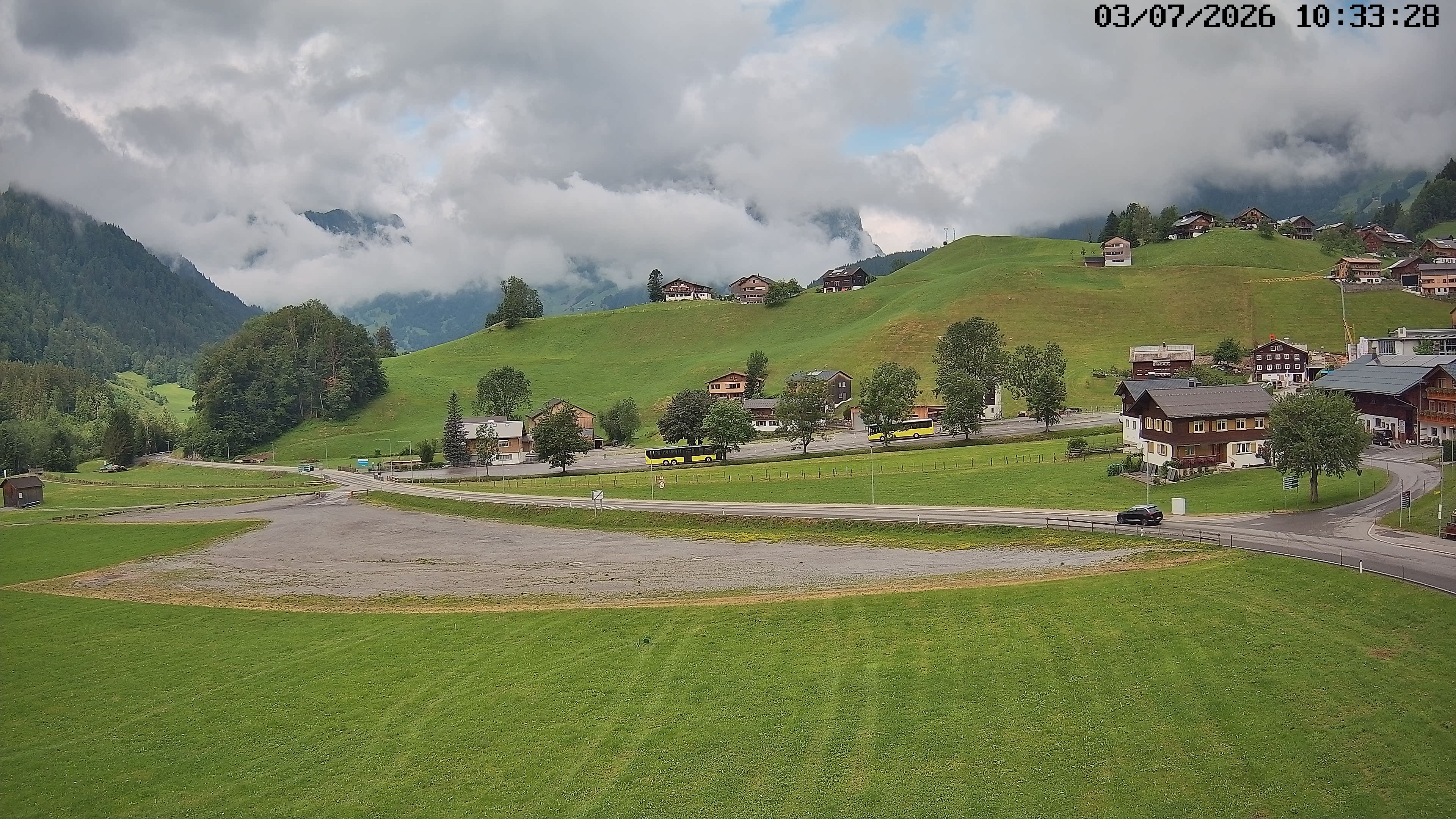 Archiv Foto Webcam Schoppernau: Ausblick Hotel Elisabeth